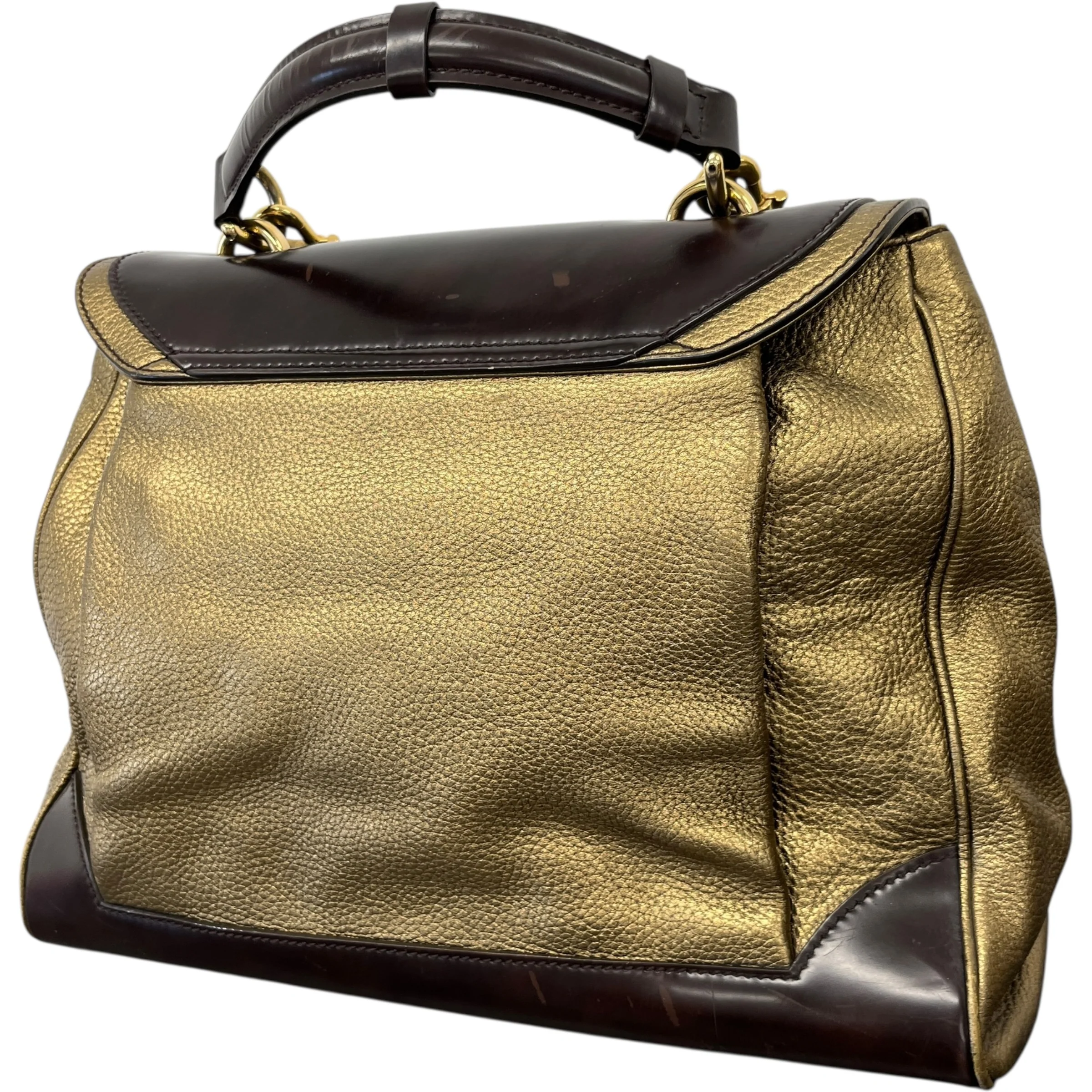 Women's Miss Babette Handbag Gold - Image 5