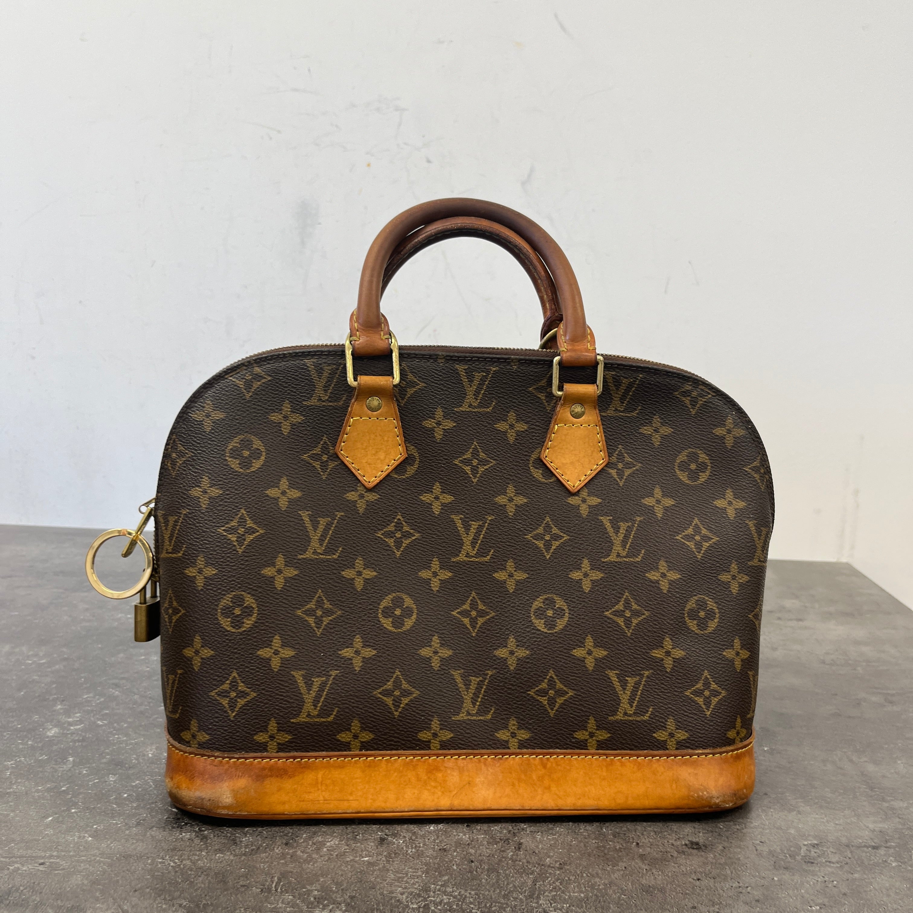 Women's Monogram Alma Handbag Brown - Image 10