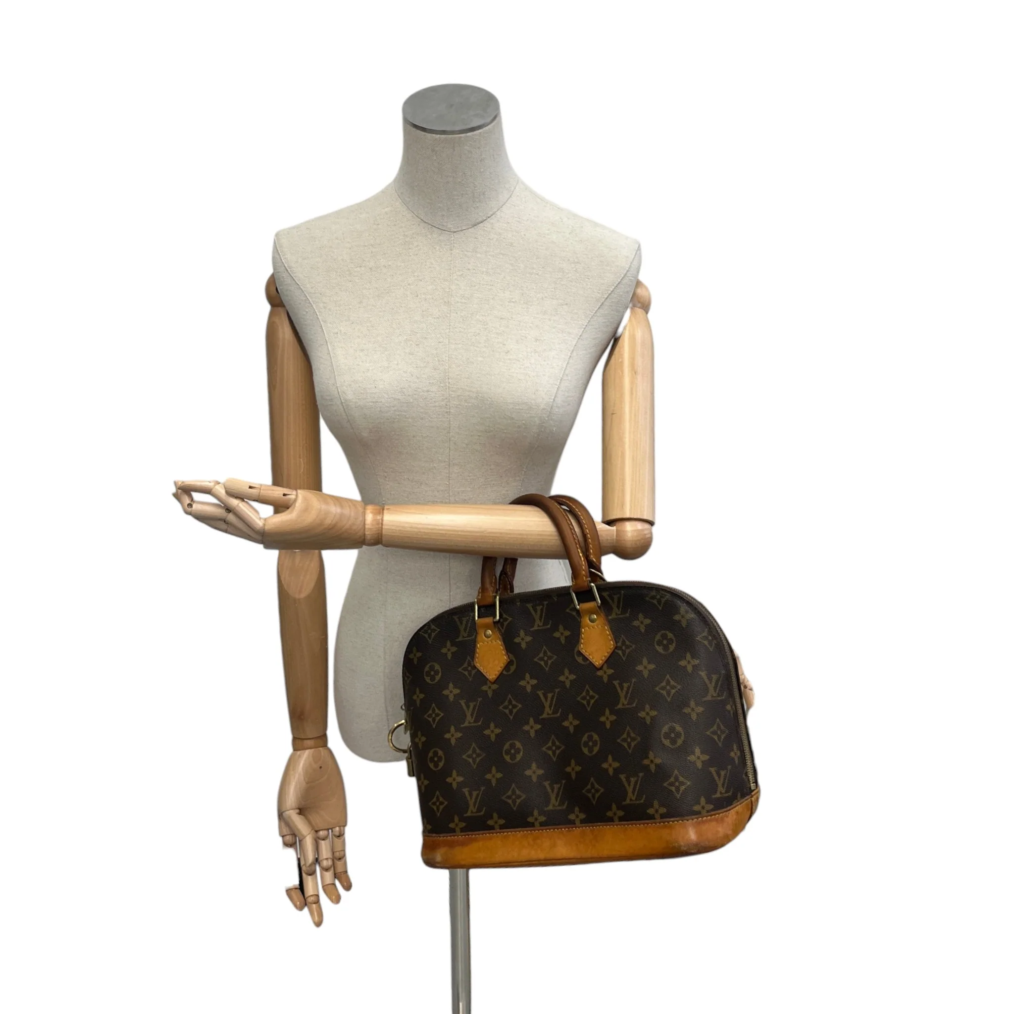 Women's Monogram Alma Handbag Brown - Image 2