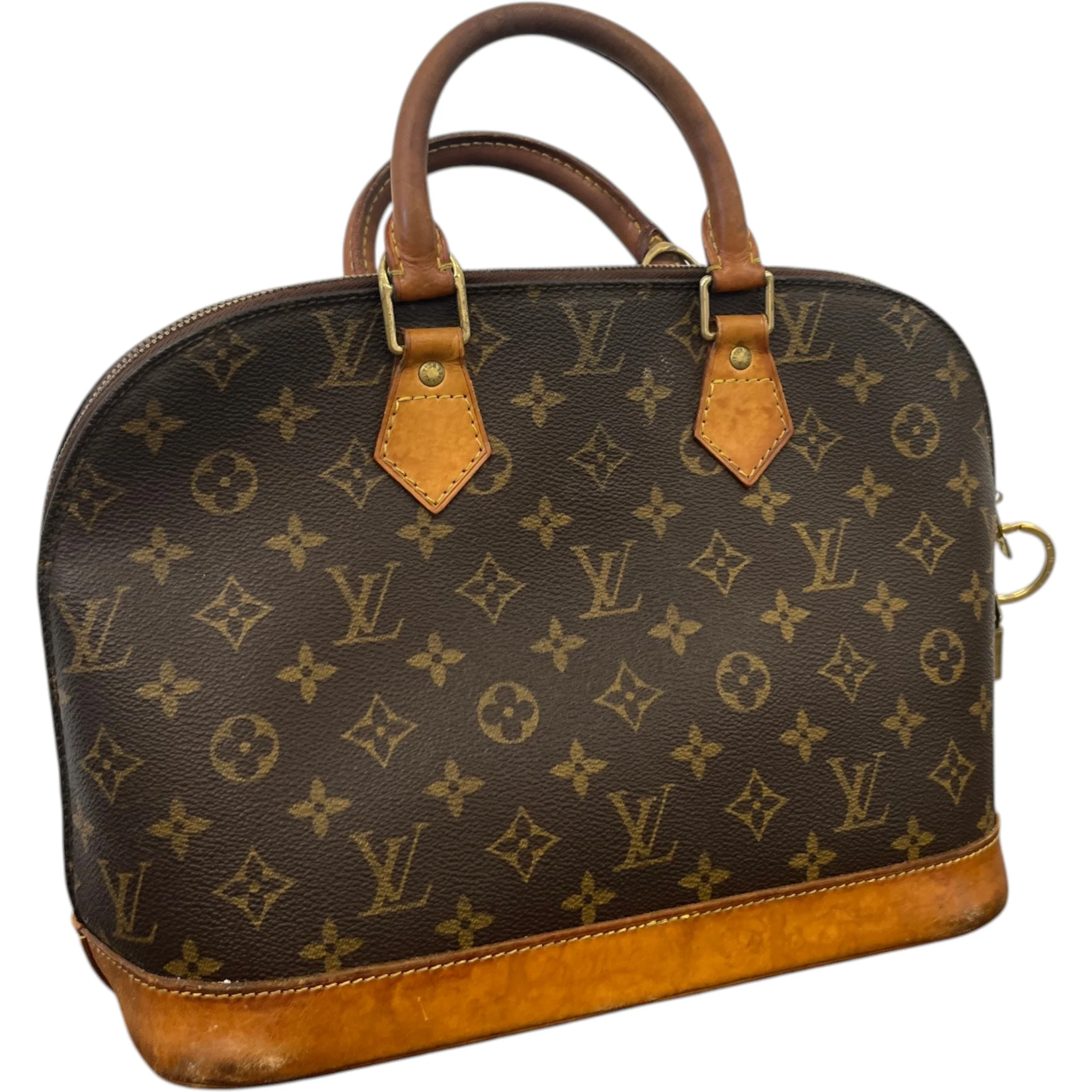 Women's Monogram Alma Handbag Brown - Image 7