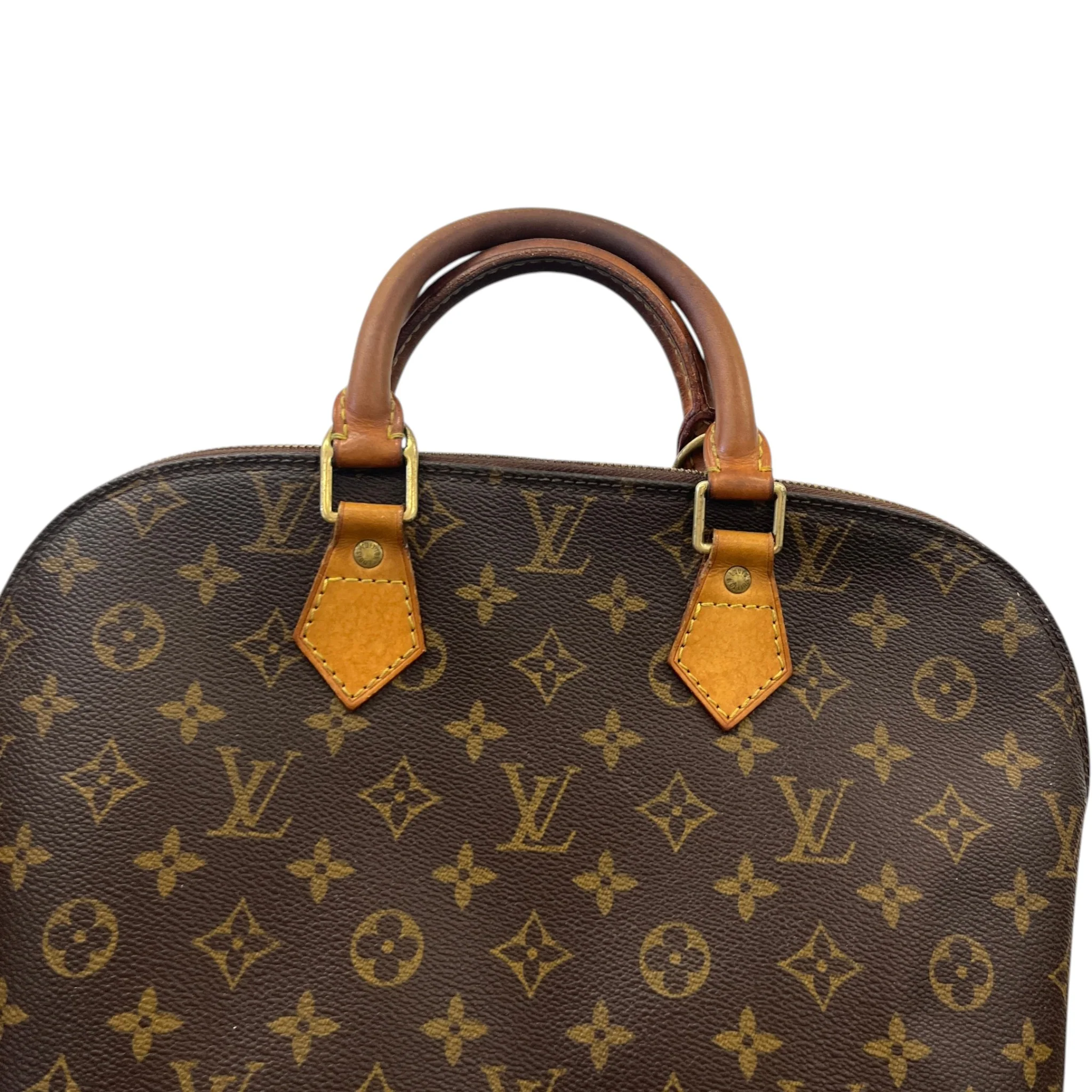 Women's Monogram Alma Handbag Brown - Image 9