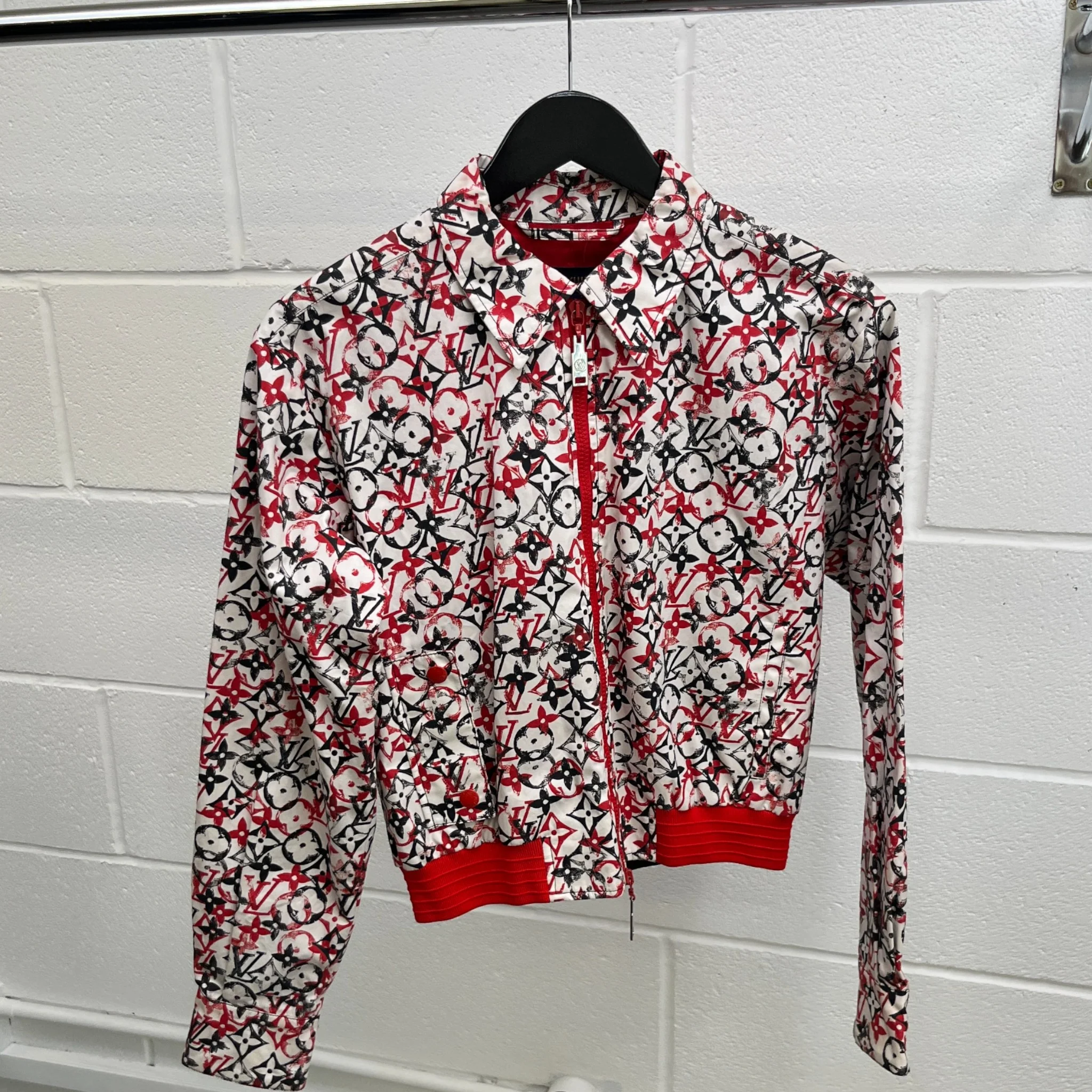 Women's Monogram Bomber Windbreaker Multi-Coloured Size IT 40 / UK 8 - Image 8