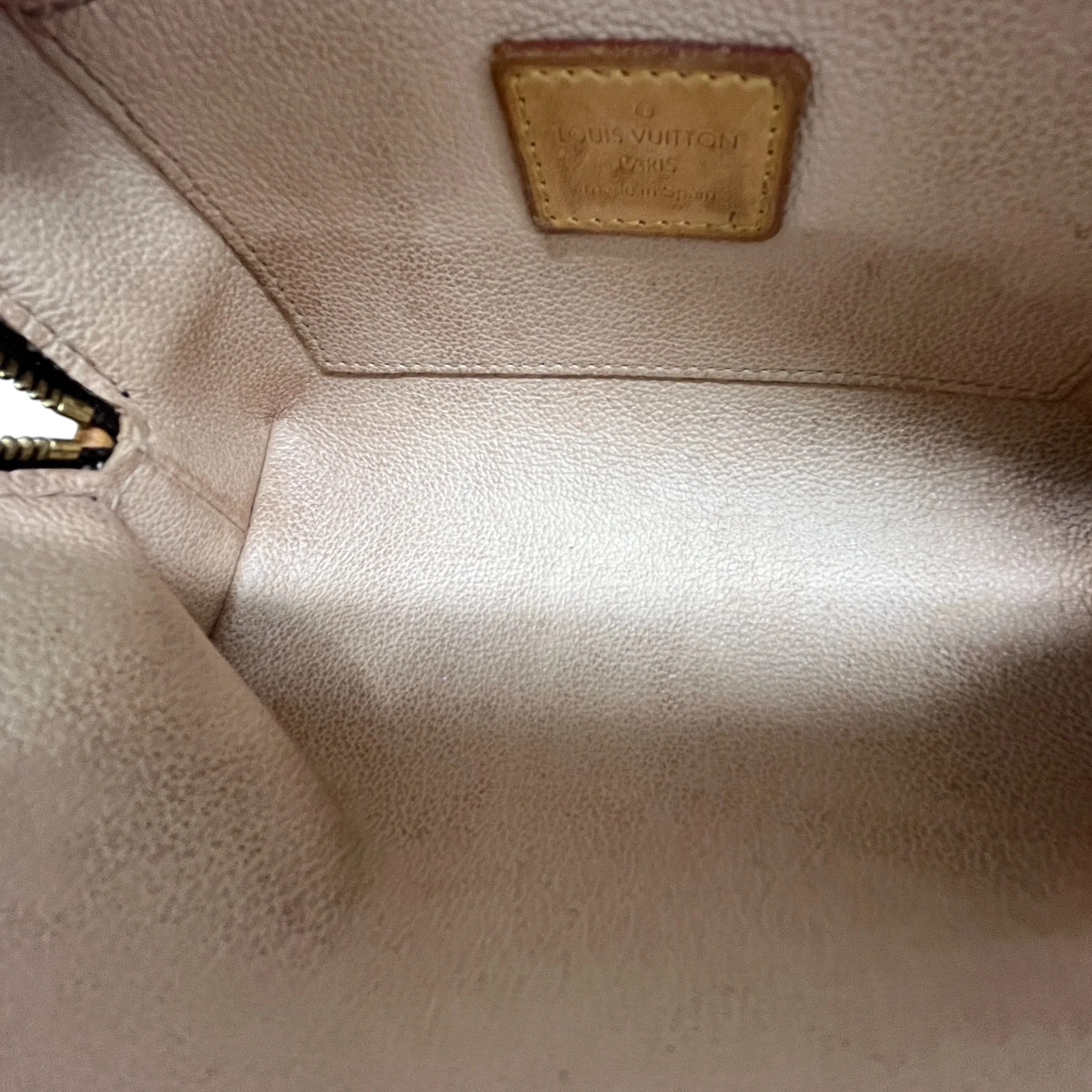 Women's Monogram Canvas Pochette Cosmetic Pouch Brown - Image 11