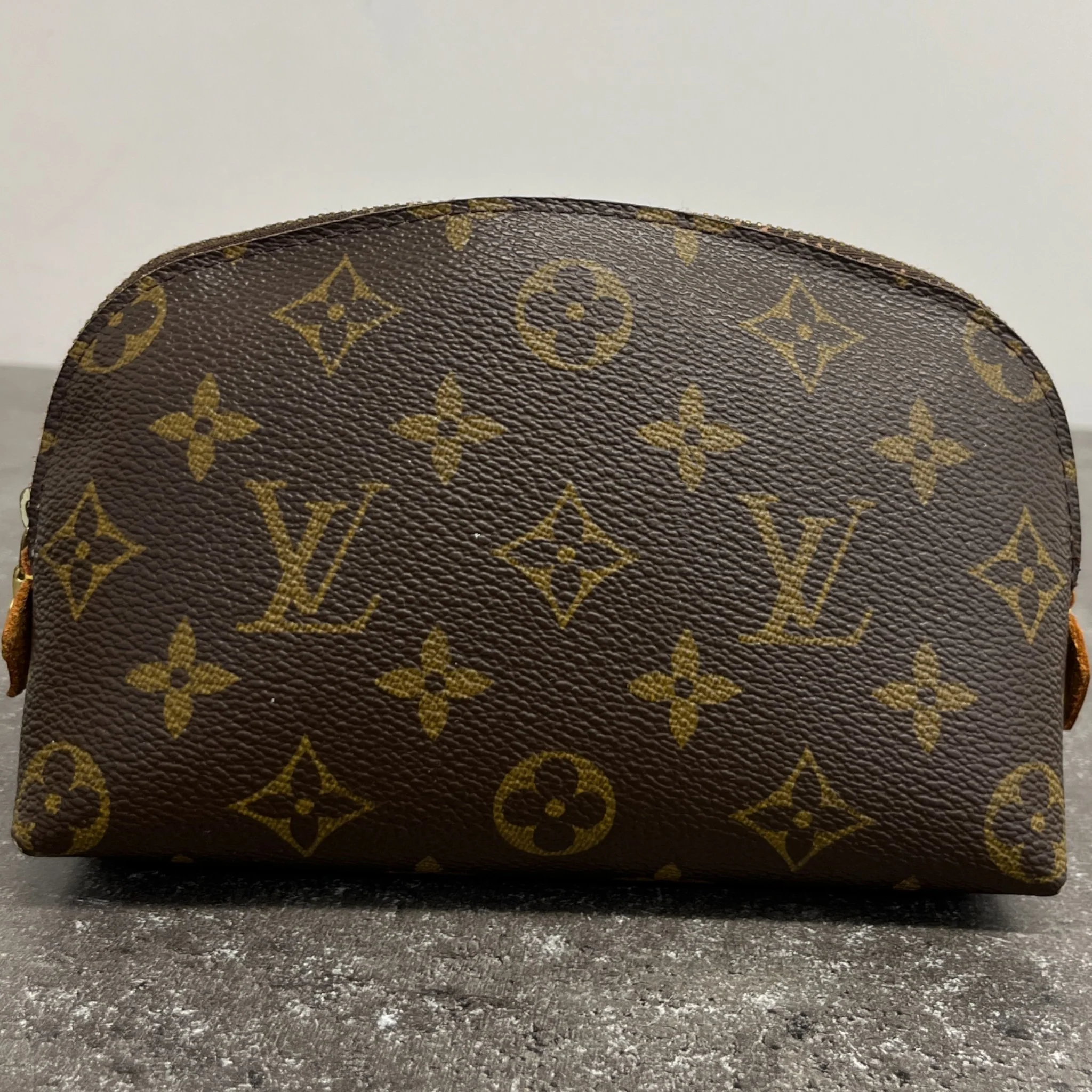 Women's Monogram Canvas Pochette Cosmetic Pouch Brown - Image 12