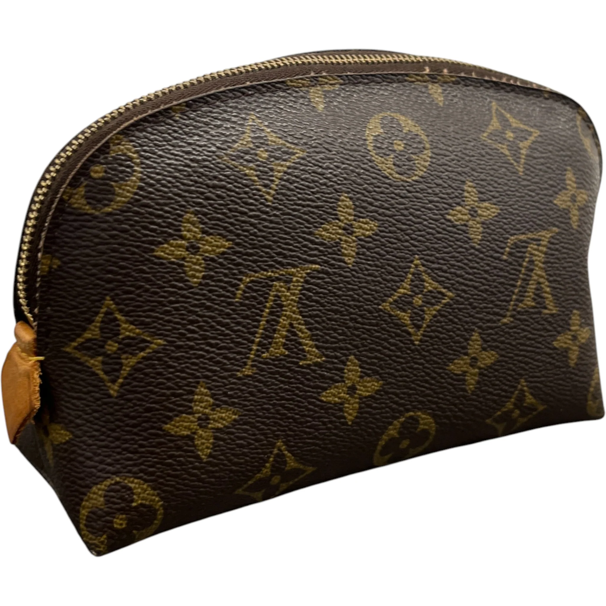 Women's Monogram Canvas Pochette Cosmetic Pouch Brown - Image 8