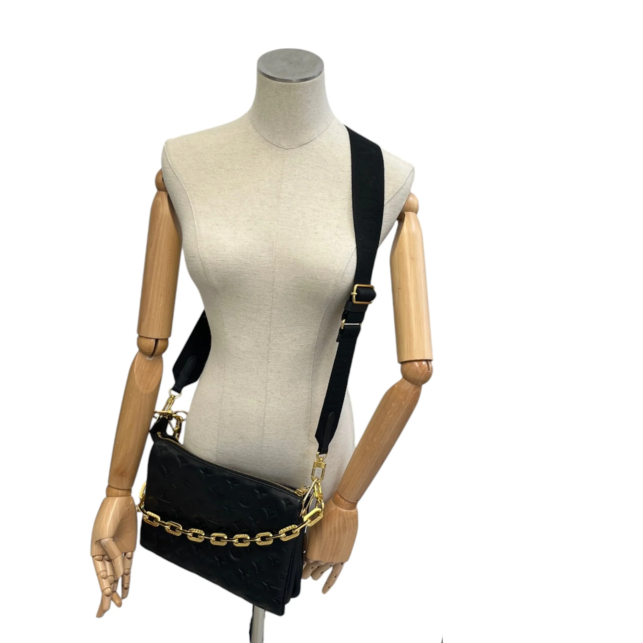 Women's Monogram Coussin Pm Bag Black - Image 2