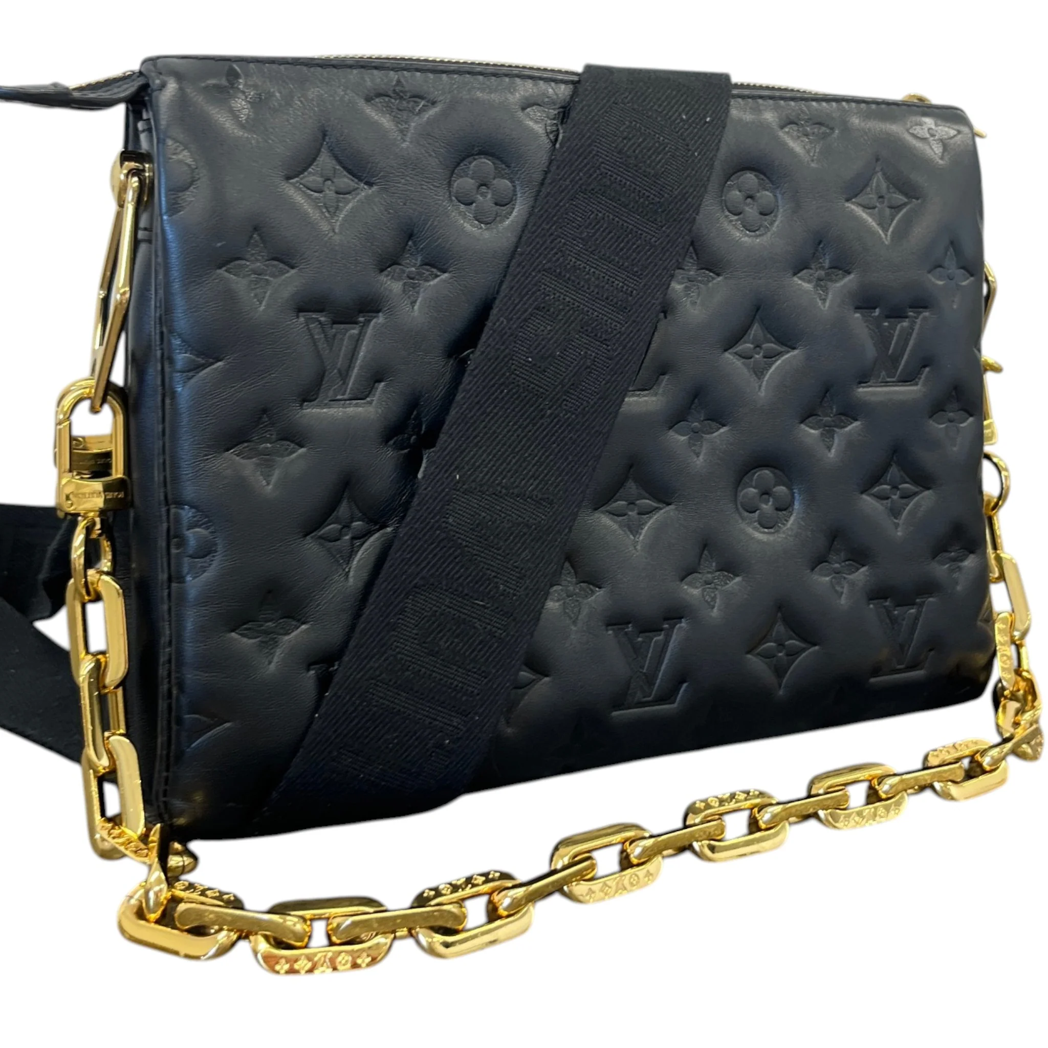 Women's Monogram Coussin Pm Bag Black - Image 4