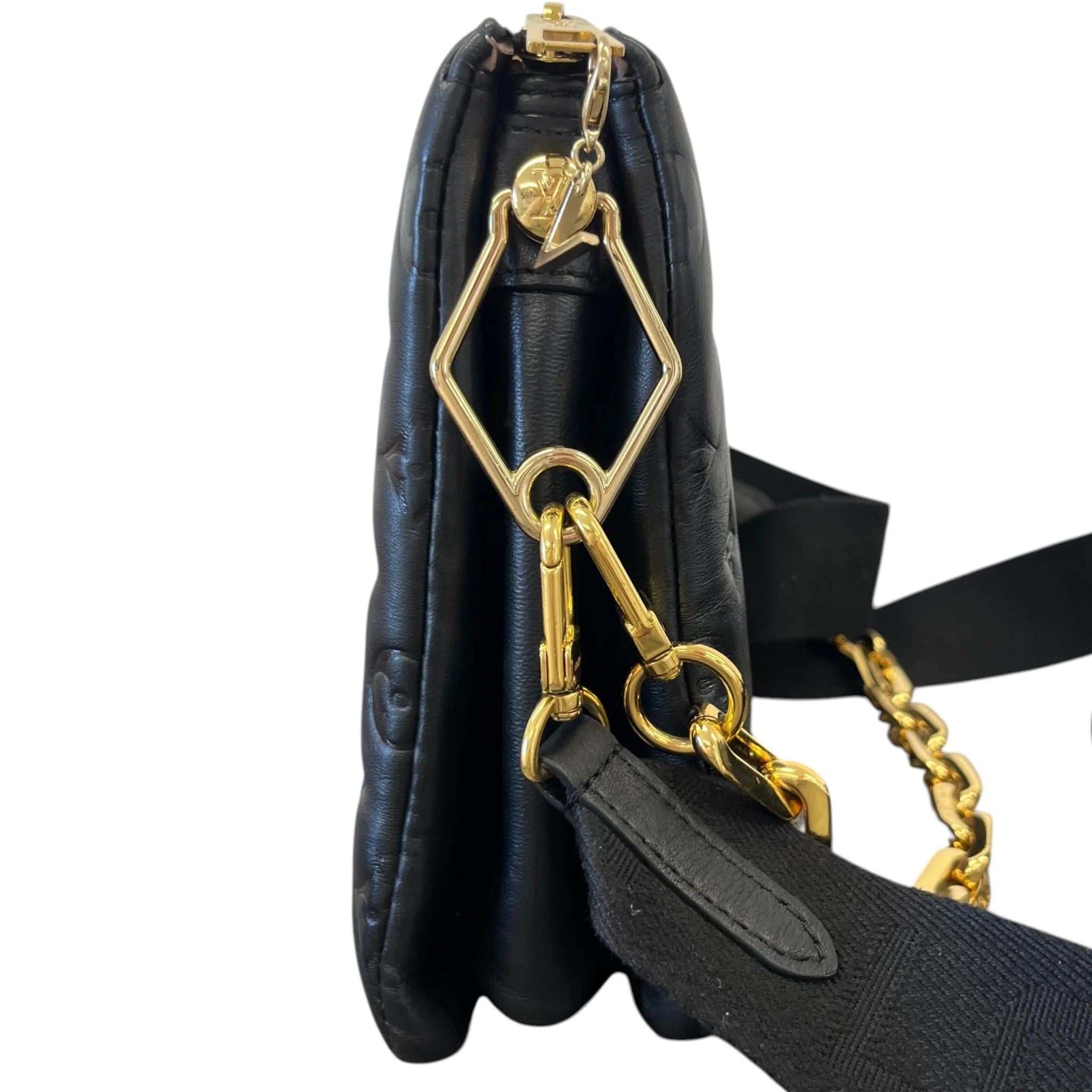 Women's Monogram Coussin Pm Bag Black - Image 7