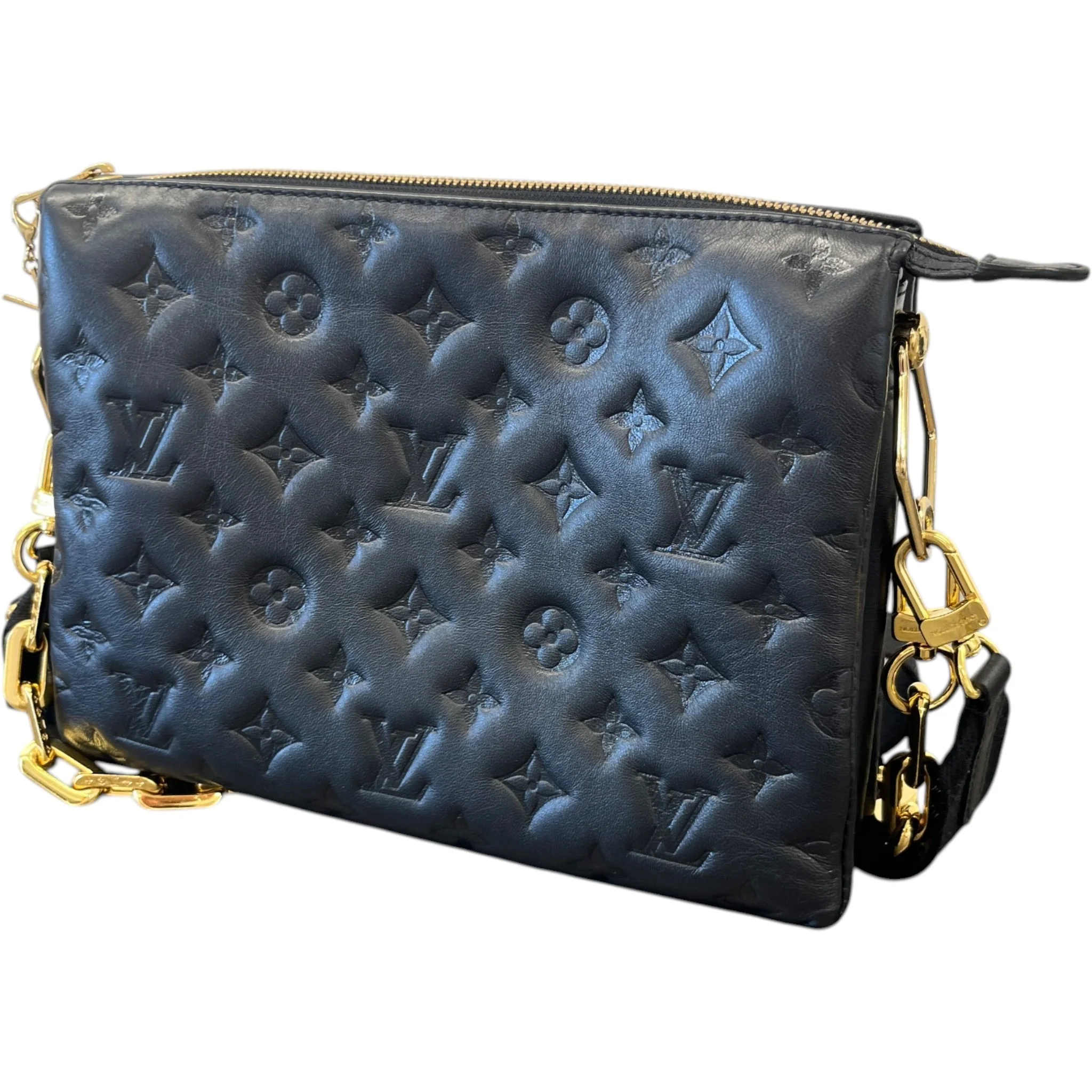 Women's Monogram Coussin Pm Bag Black - Image 9