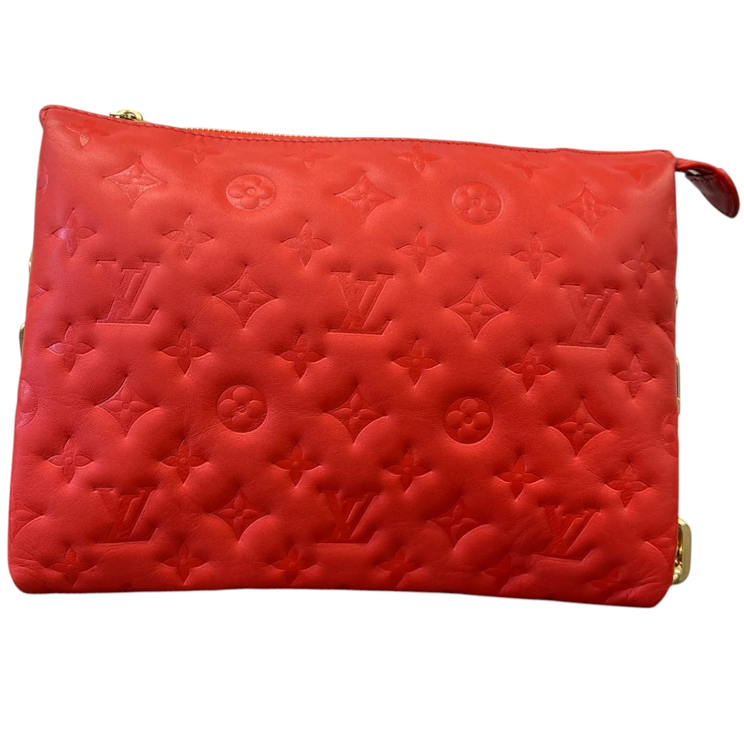 Women's Monogram Coussin Pm Bag Red - Image 3