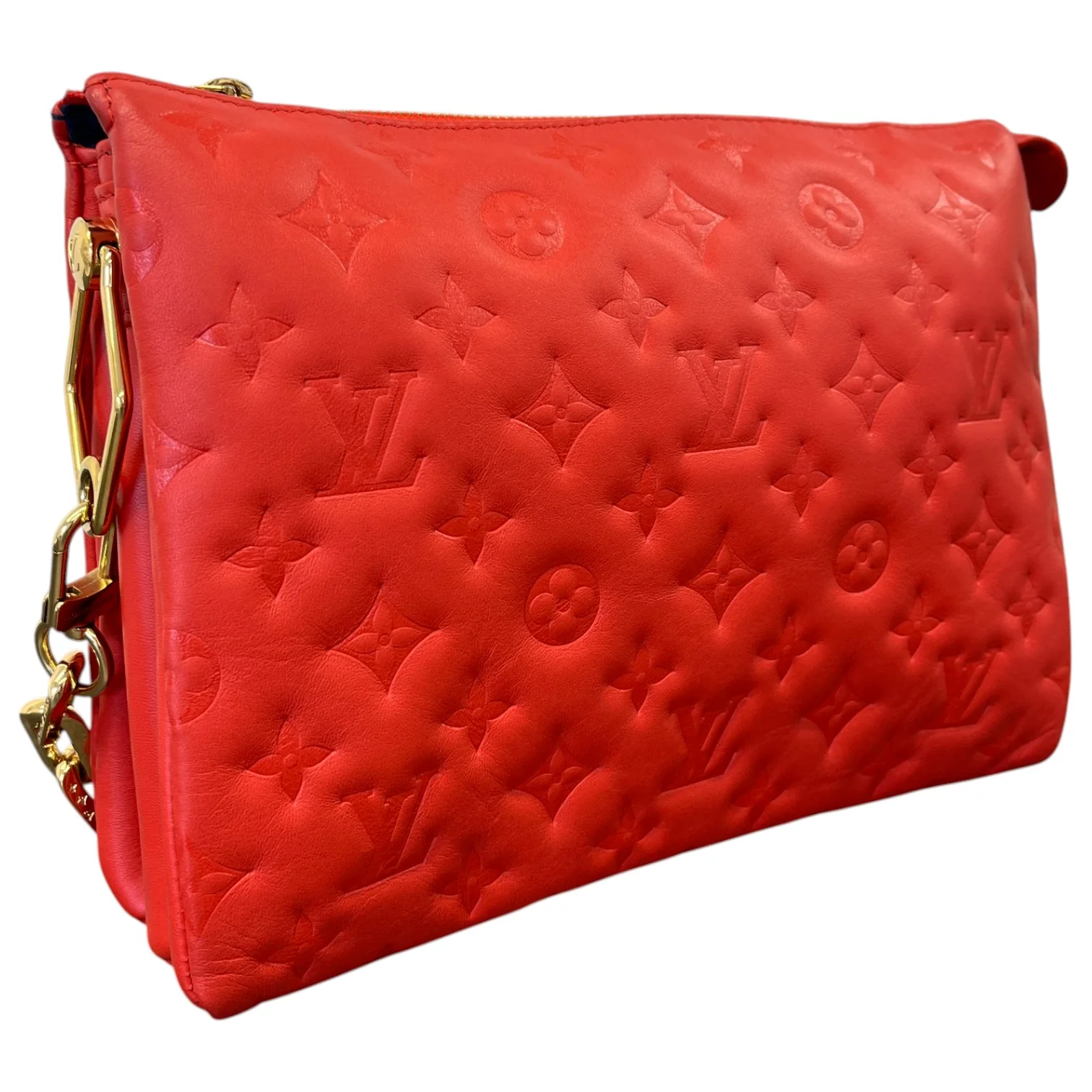Women's Monogram Coussin Pm Bag Red - Image 4