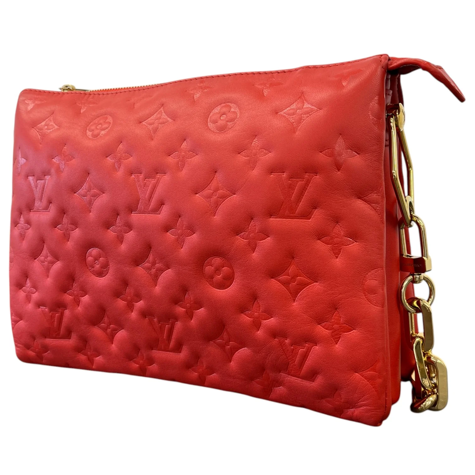 Women's Monogram Coussin Pm Bag Red - Image 6