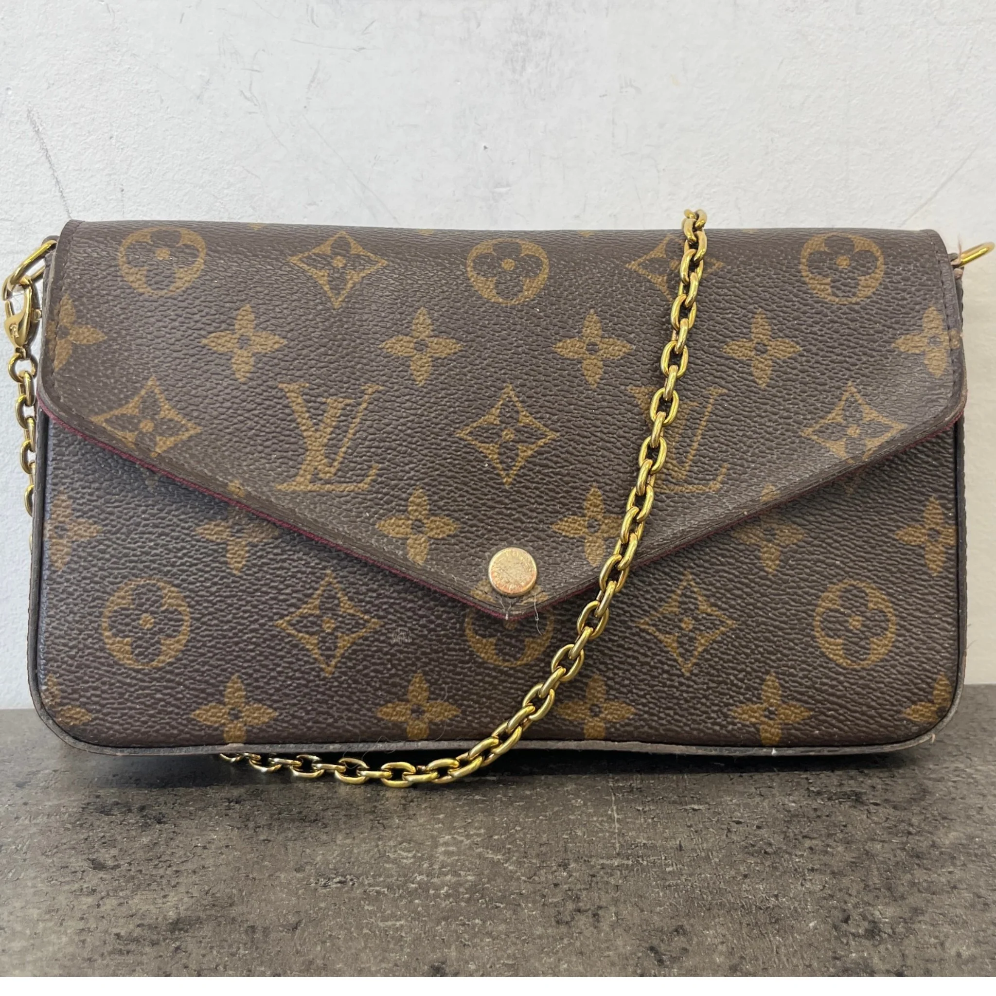 Women's Monogram Félicie Pochette Bag Brown - Image 13