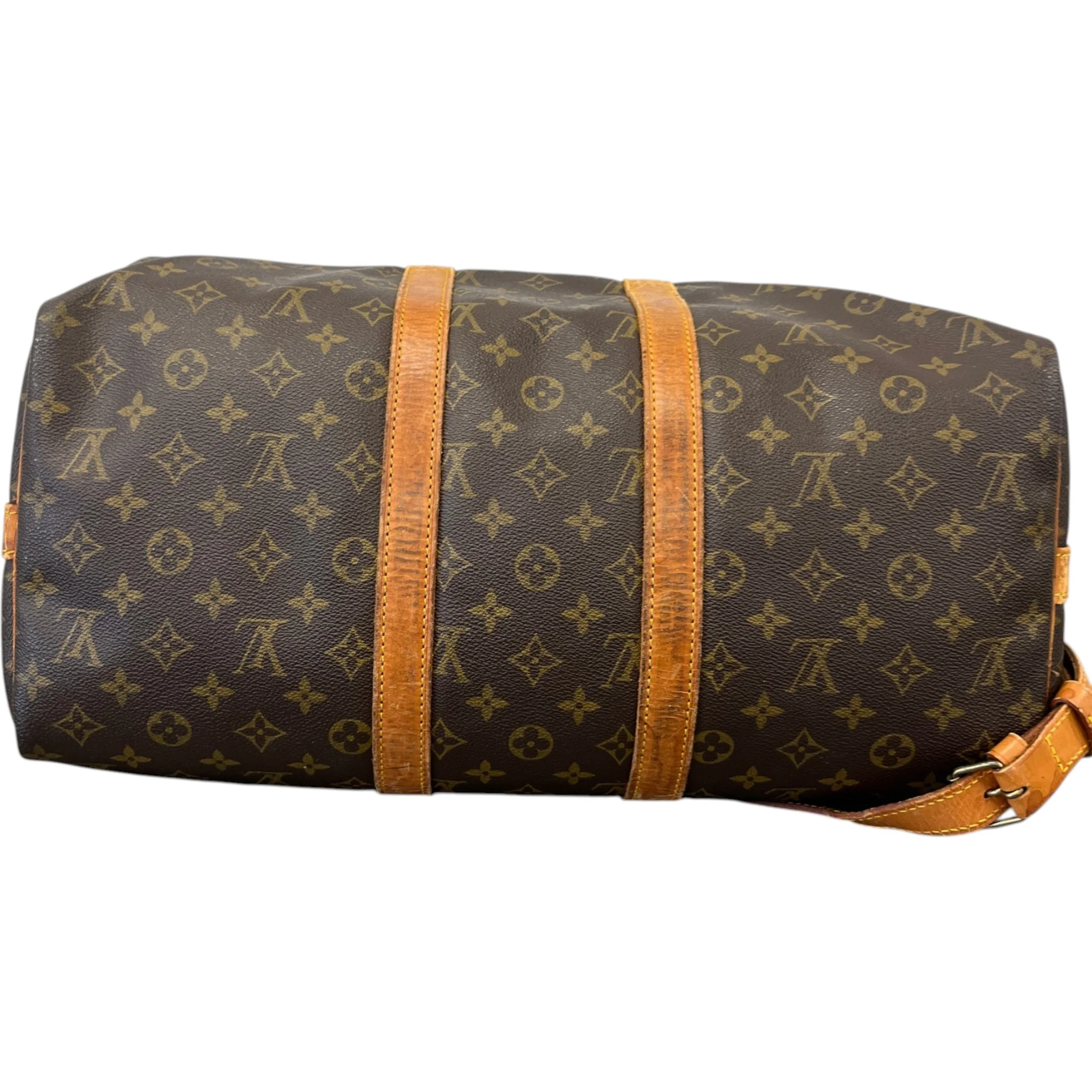 Women's Monogram Keepall Bandoulière 45 Bag Brown - Image 10