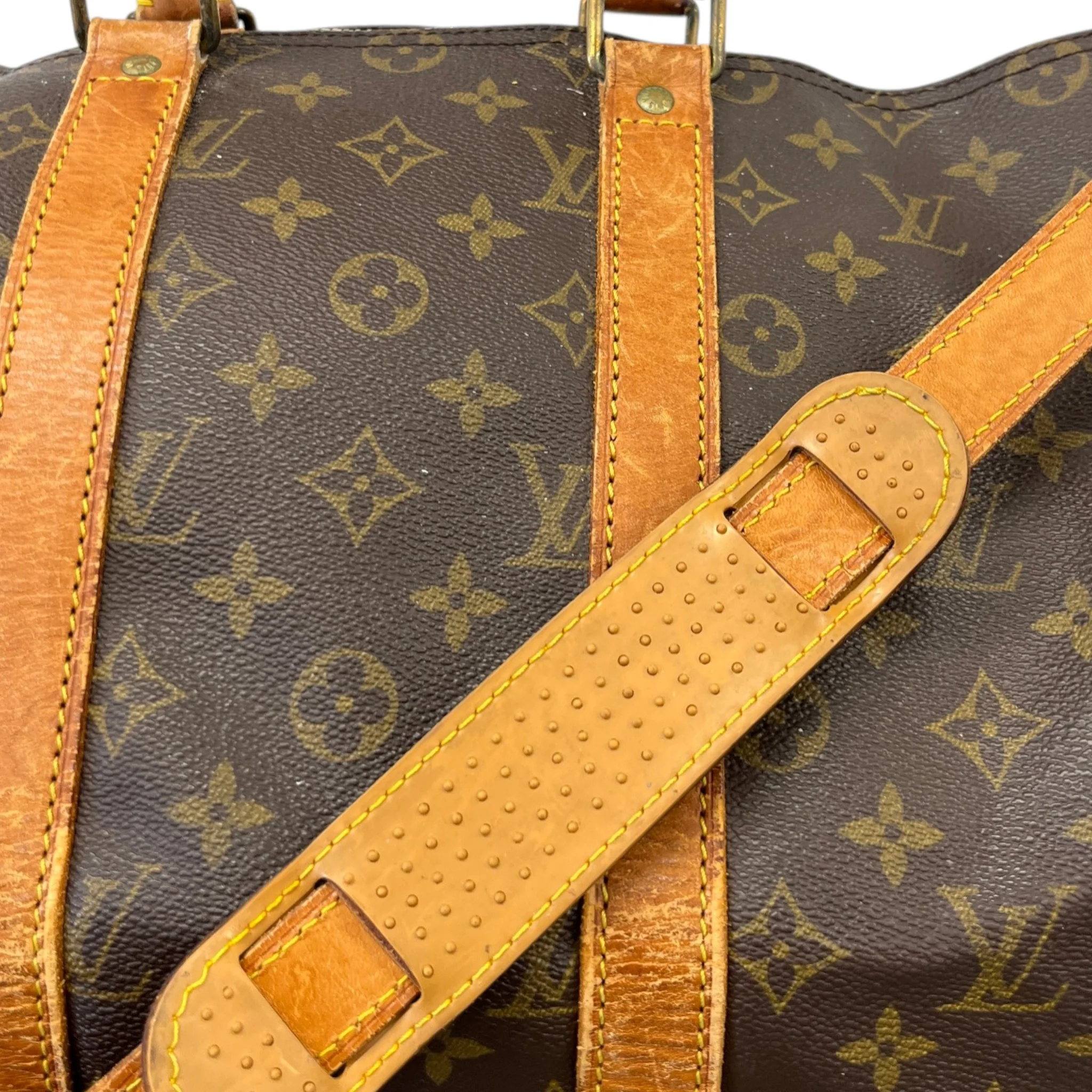 Women's Monogram Keepall Bandoulière 45 Bag Brown - Image 11