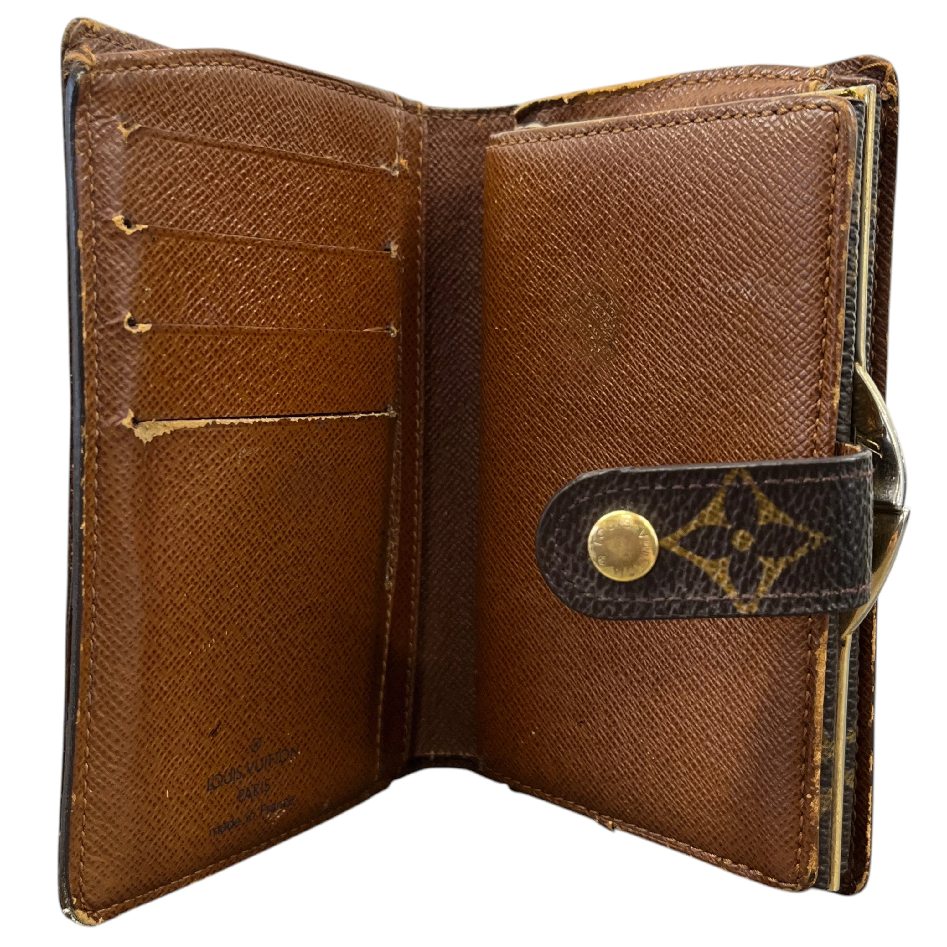 Women's Monogram Kiss Lock Purse Brown - Image 5