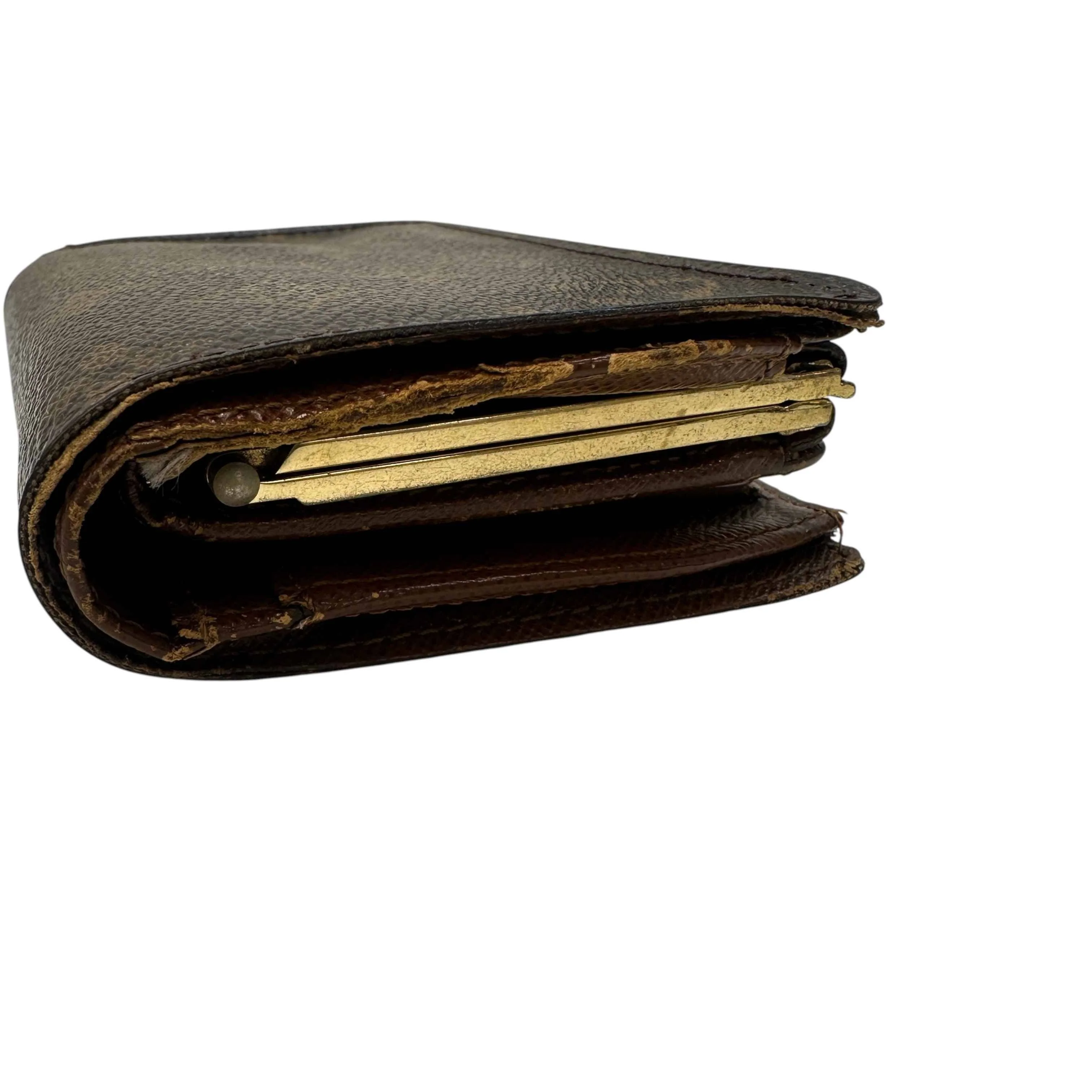 Women's Monogram Kiss Lock Purse Brown - Image 8