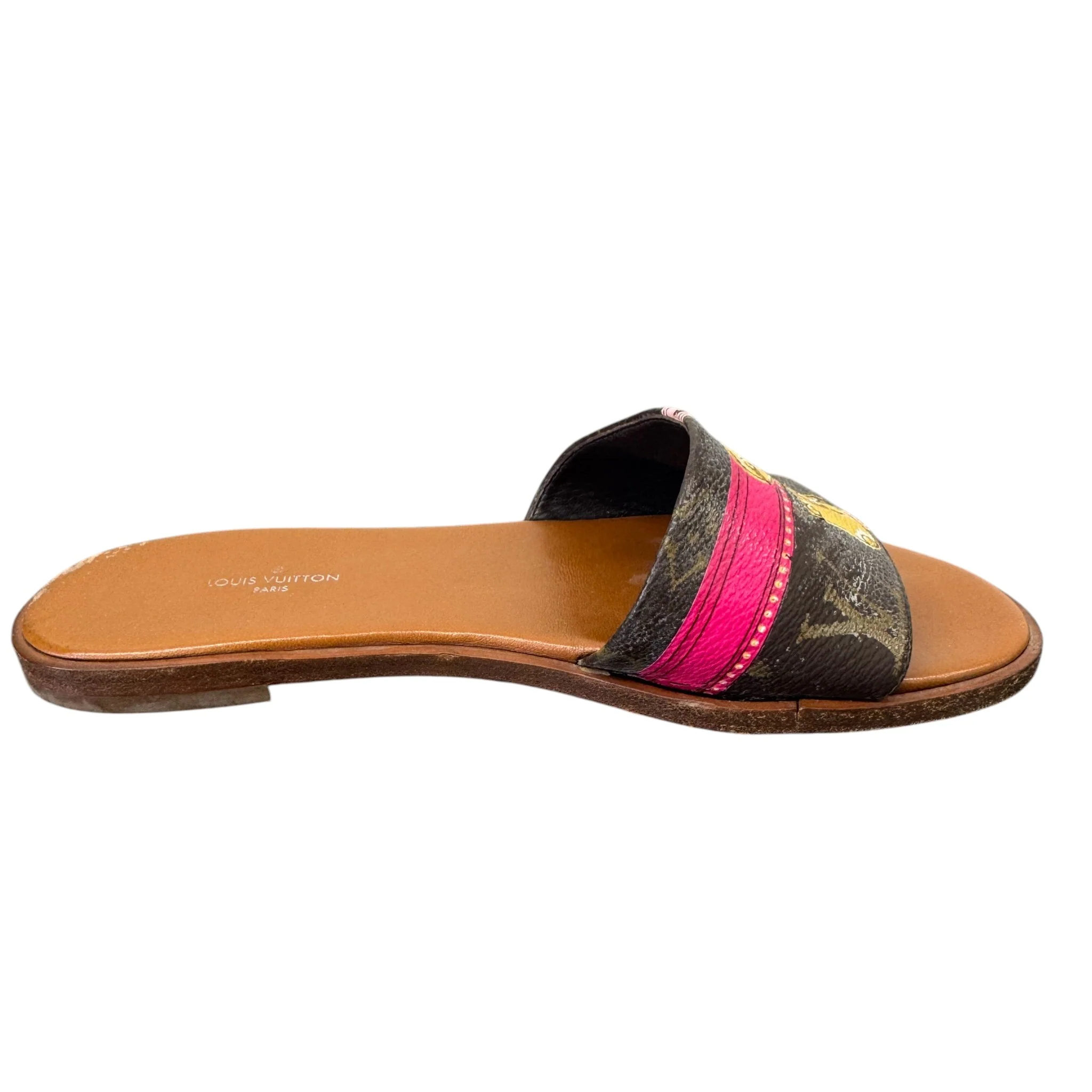 Women's Monogram Lock It Slides Brown Size EU 36.5 / UK 3.5 - Image 5