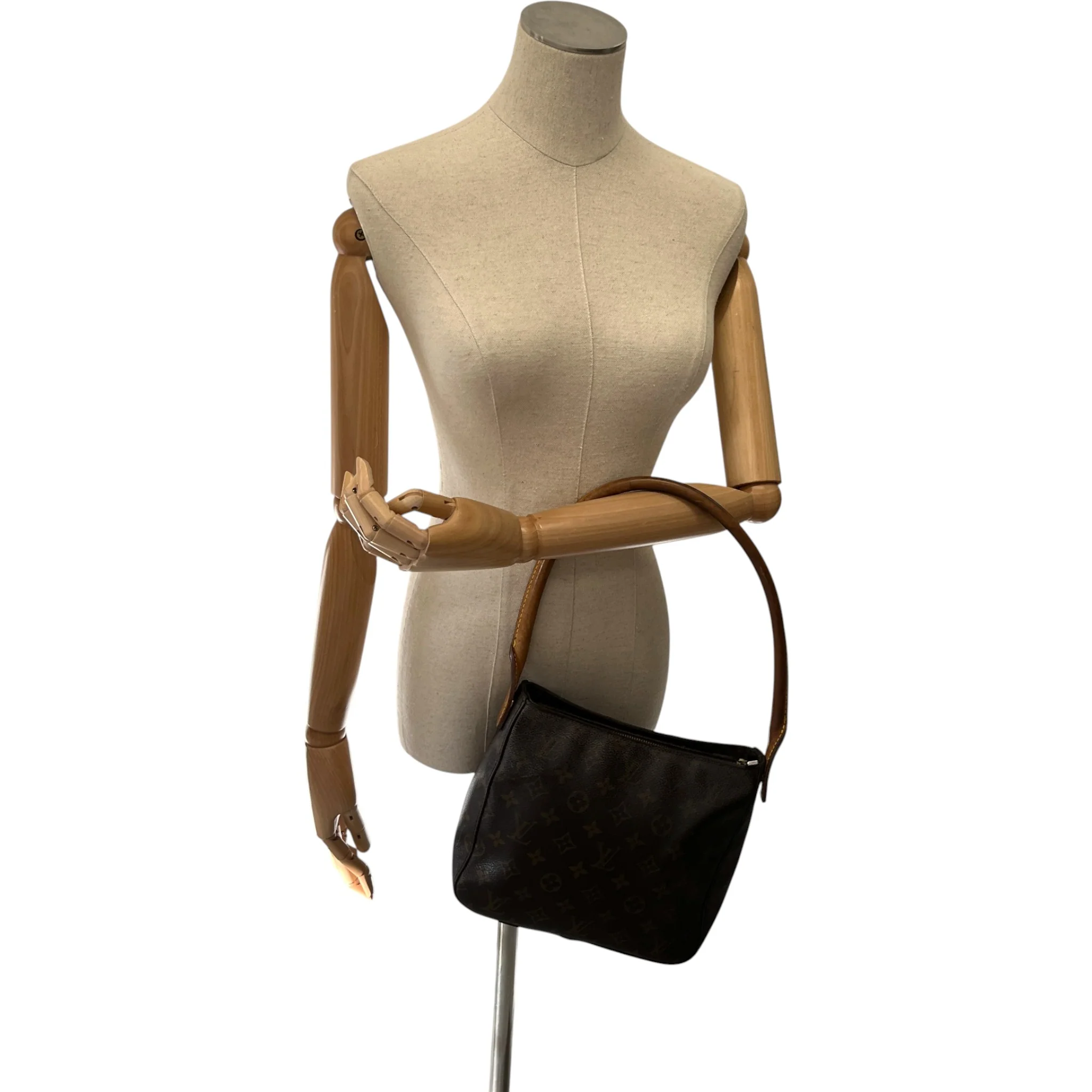 Women's Monogram Looping Mm Shoulder Bag Brown - Image 2