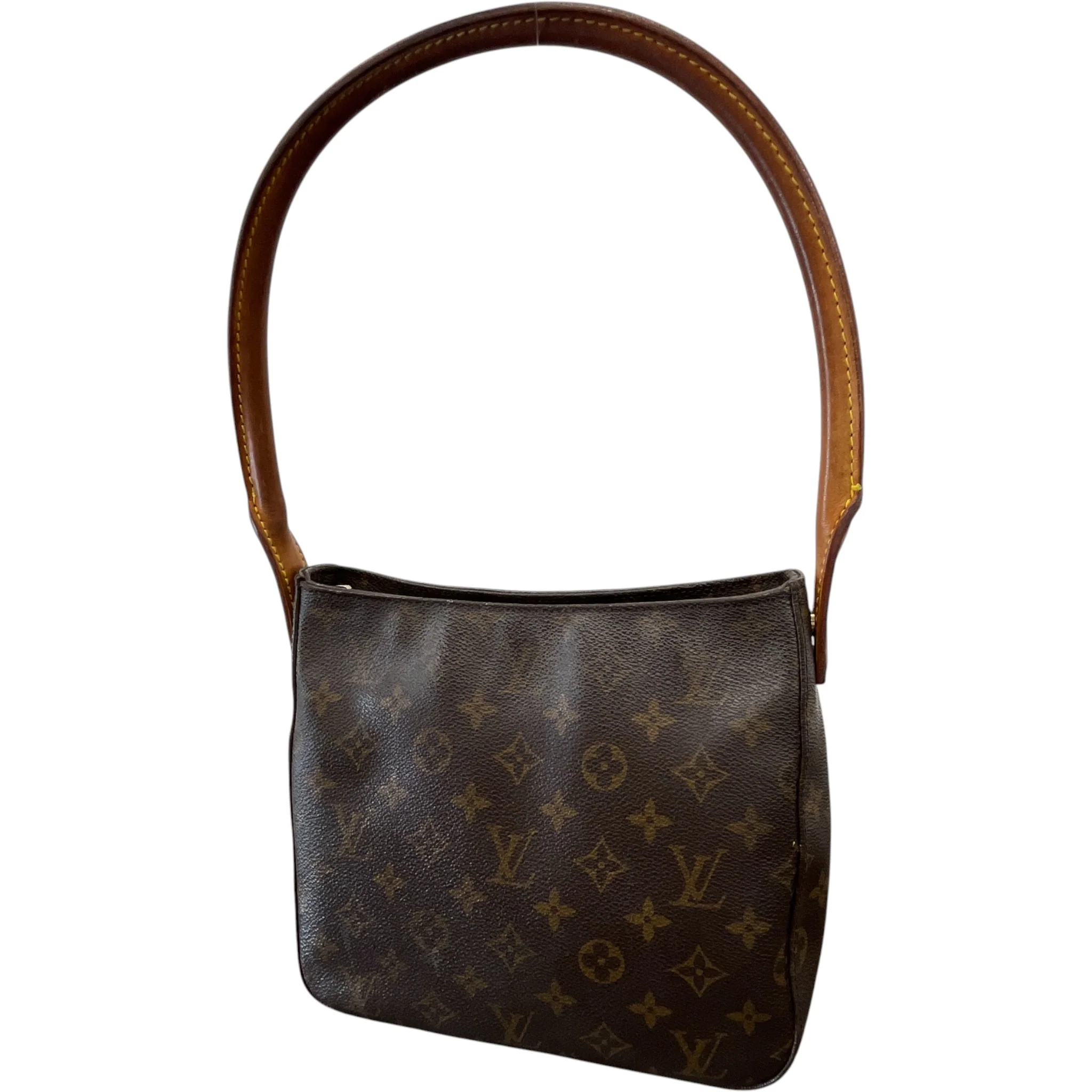 Women's Monogram Looping Mm Shoulder Bag Brown - Image 4