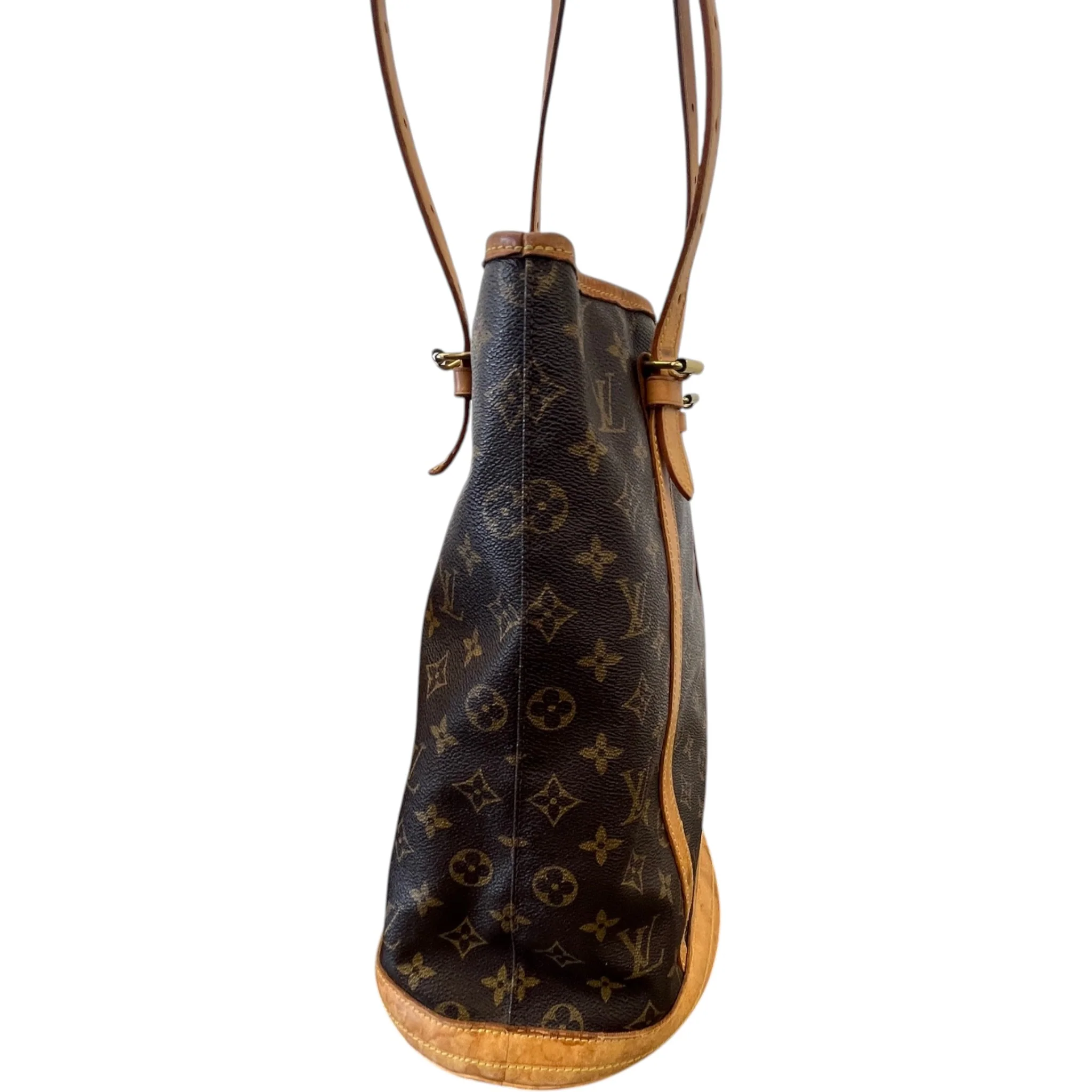 Women's Monogram Petit Marais Bucket Handbag Brown - Image 7