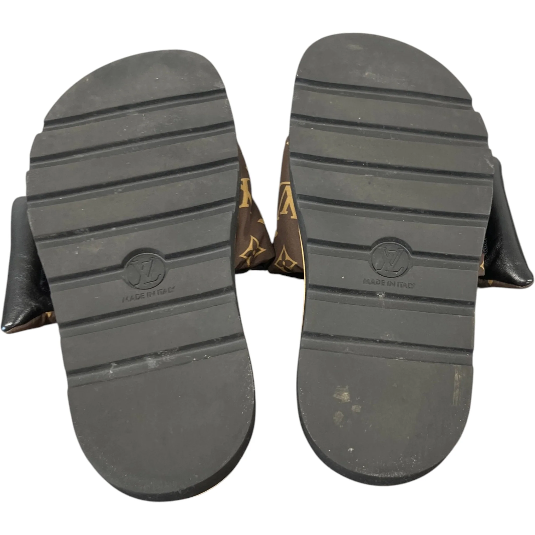 Women's Monogram Pool Pillow Flat Comfort Slides Brown Size EU 39 / UK 6 - Image 10