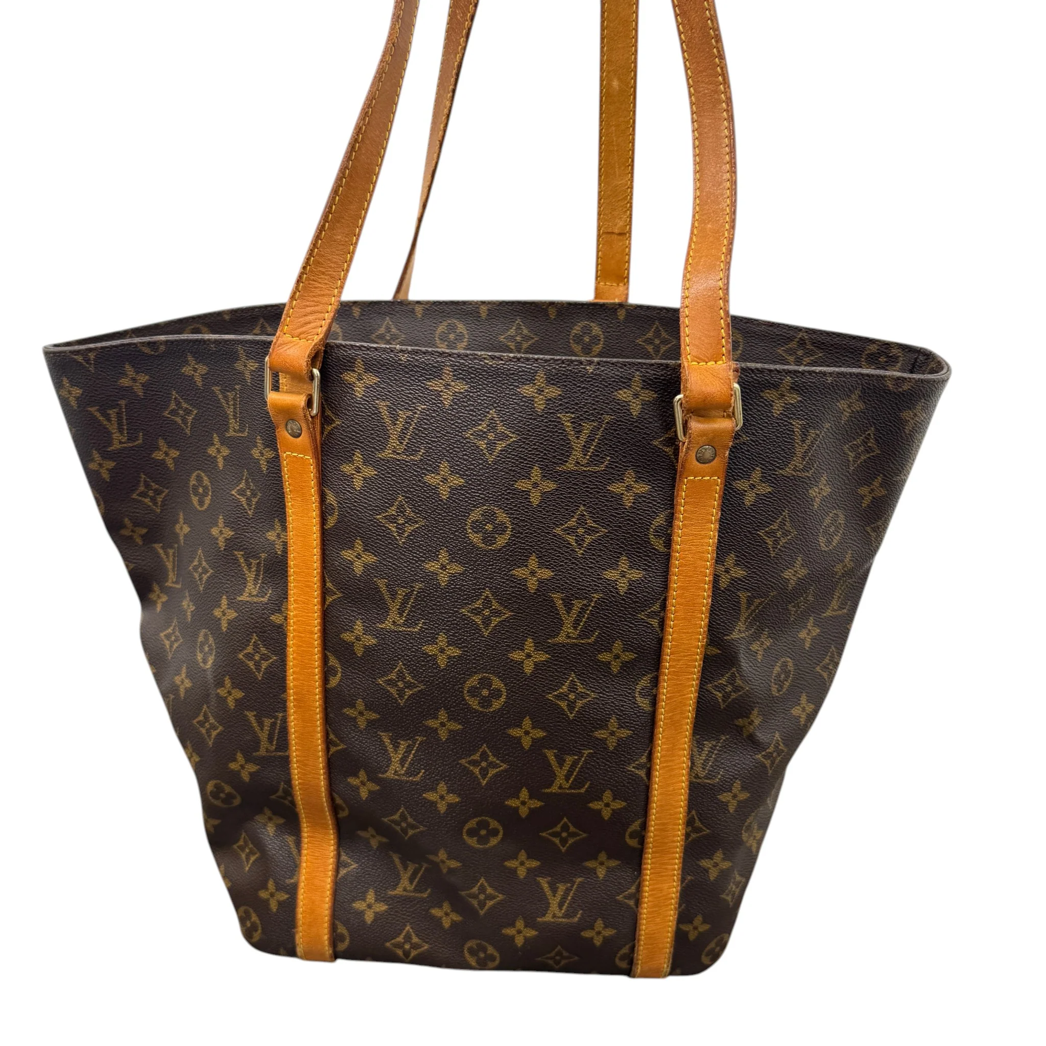 Women's Monogram Sac Shopping Bag Brown - Image 3