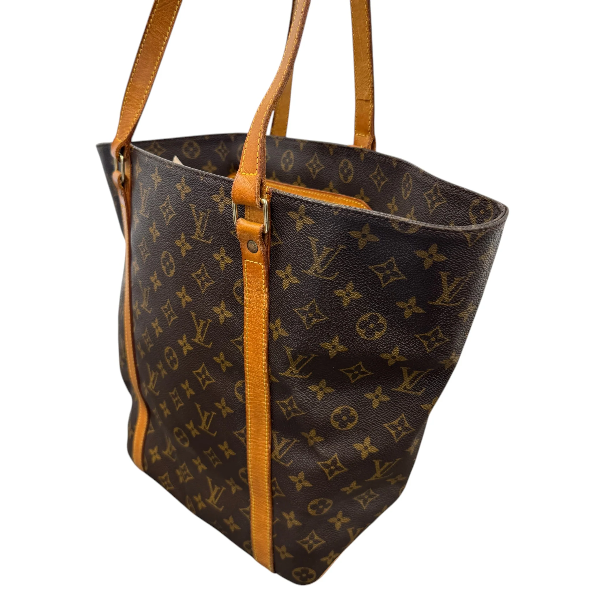 Women's Monogram Sac Shopping Bag Brown - Image 4