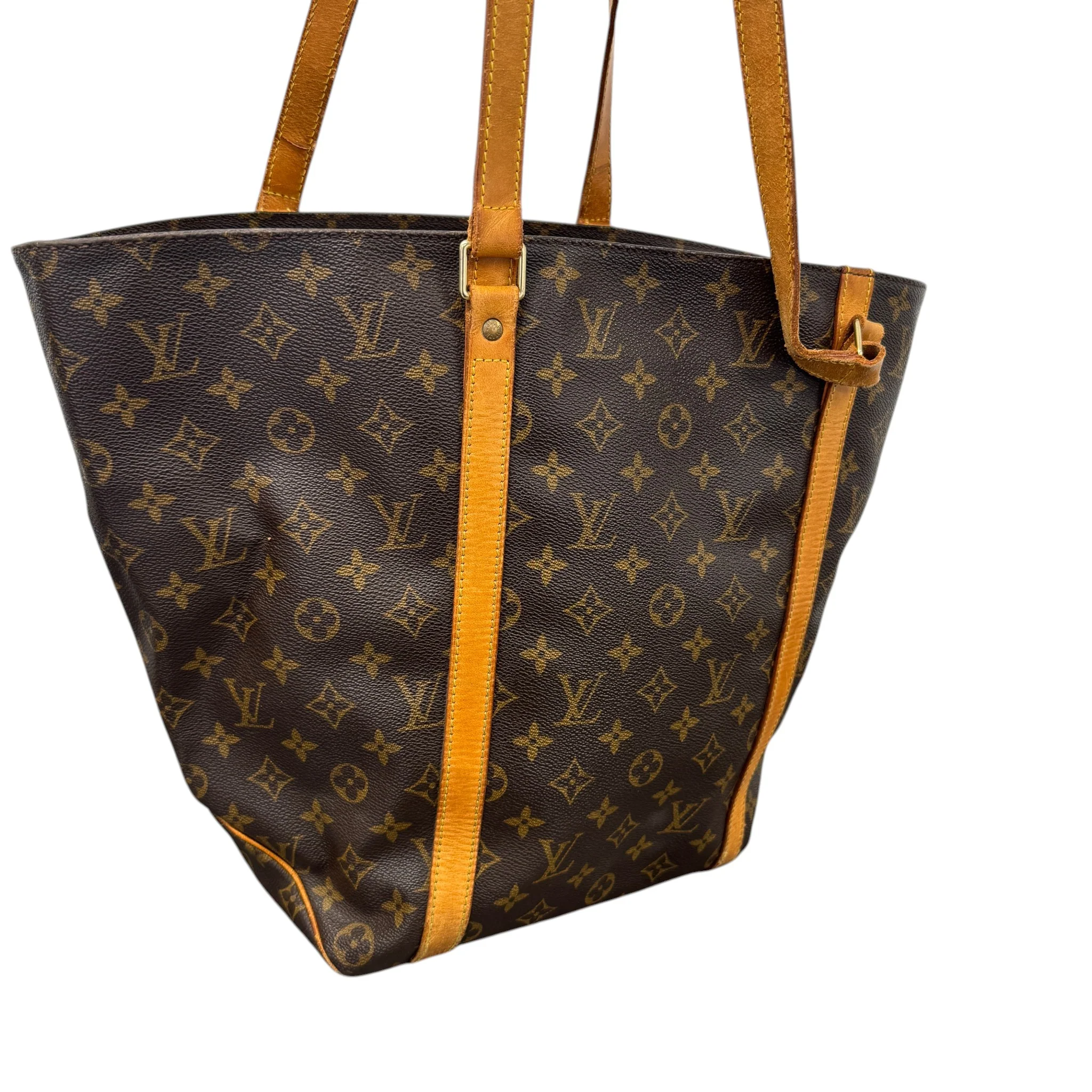 Women's Monogram Sac Shopping Bag Brown - Image 6