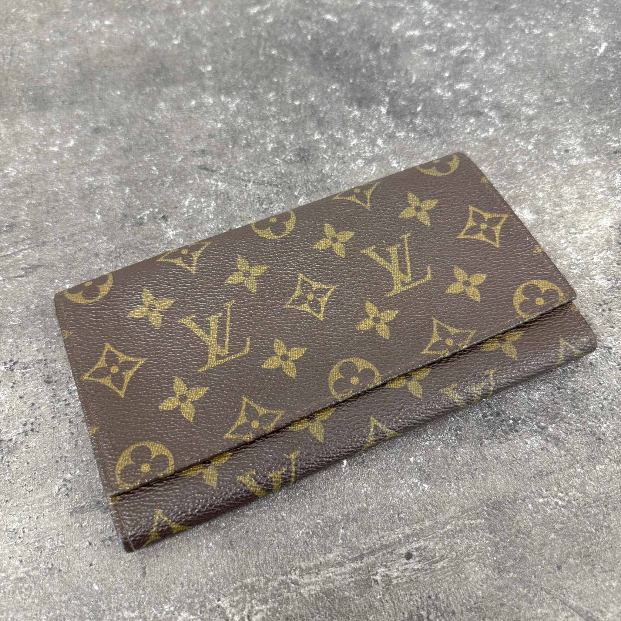 Women's Monogram Sarah Wallet Brown - Image 9
