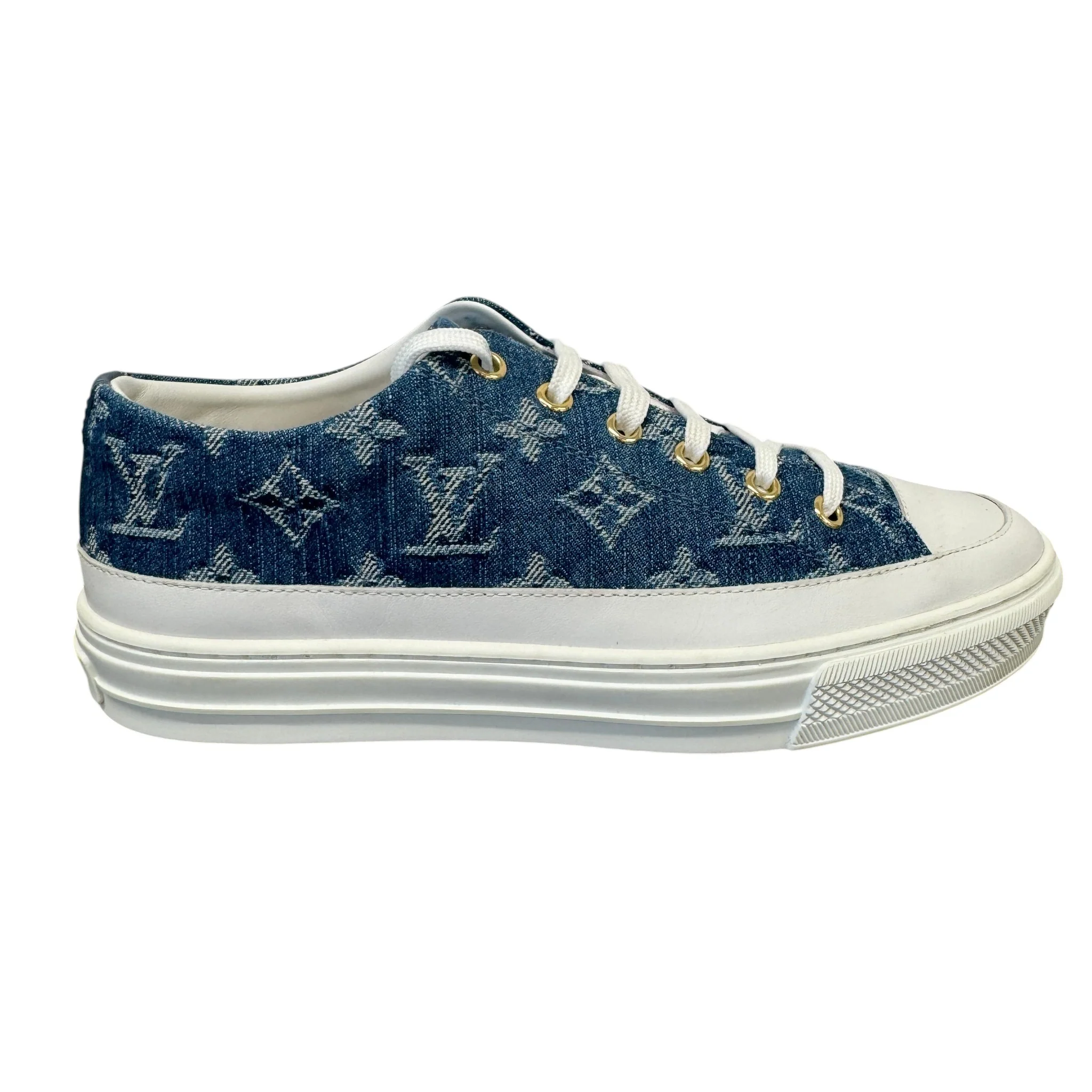 Women's Monogram Stellar Low Trainers Blue Size EU 37.5 / UK 4.5