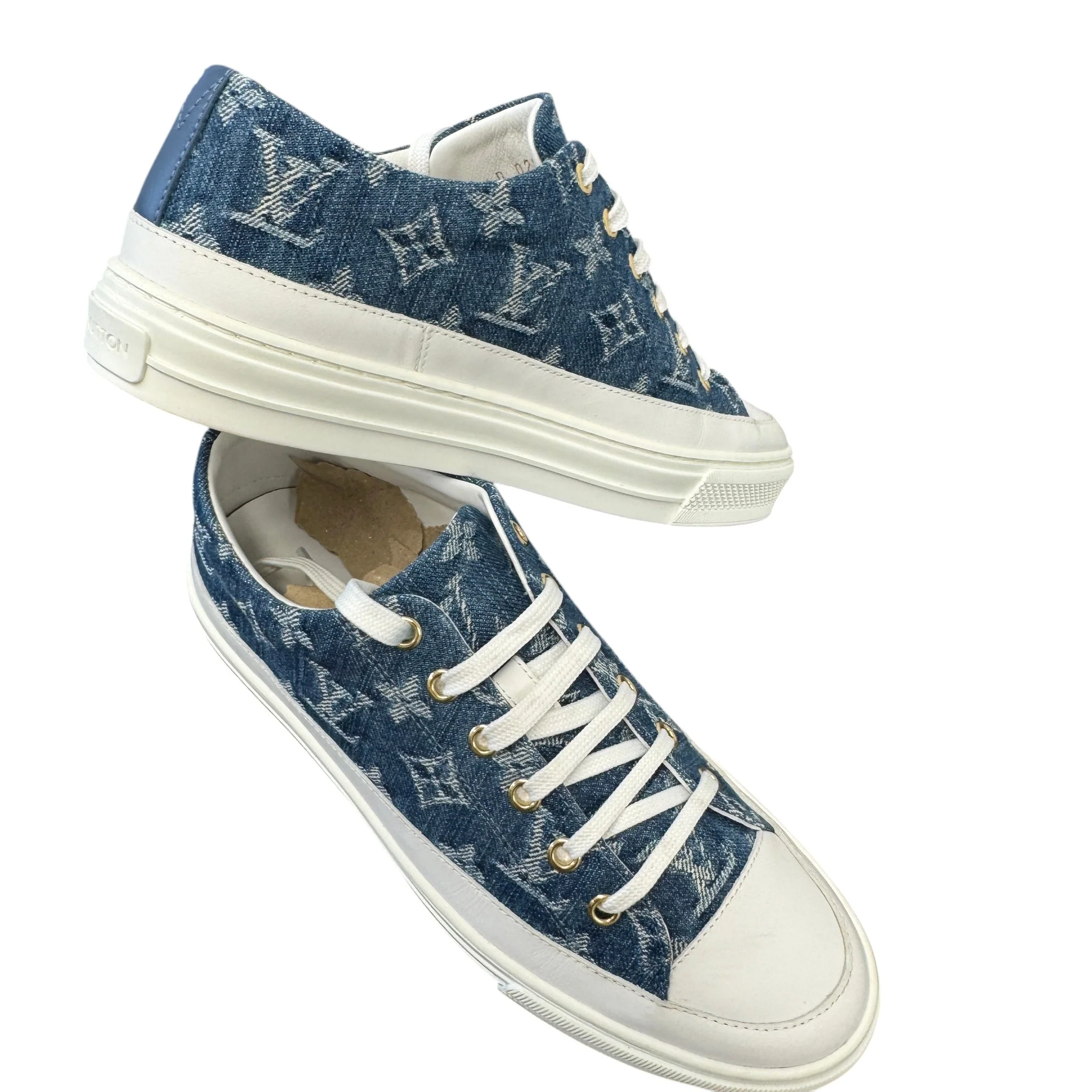 Women's Monogram Stellar Low Trainers Blue Size EU 37.5 / UK 4.5 - Image 10