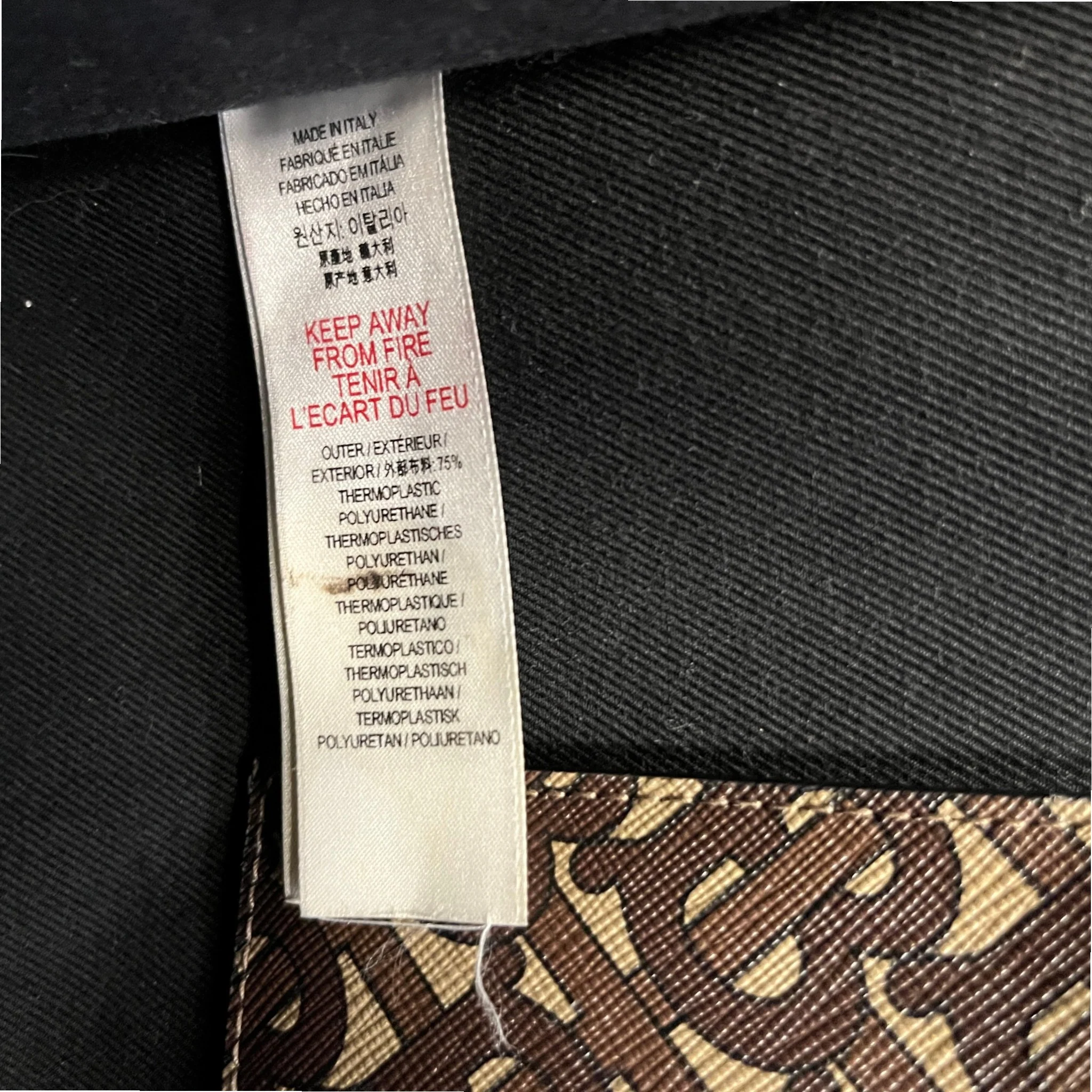 Women's Monogram Stripe E-Canvas Tote Bag Black - Image 14