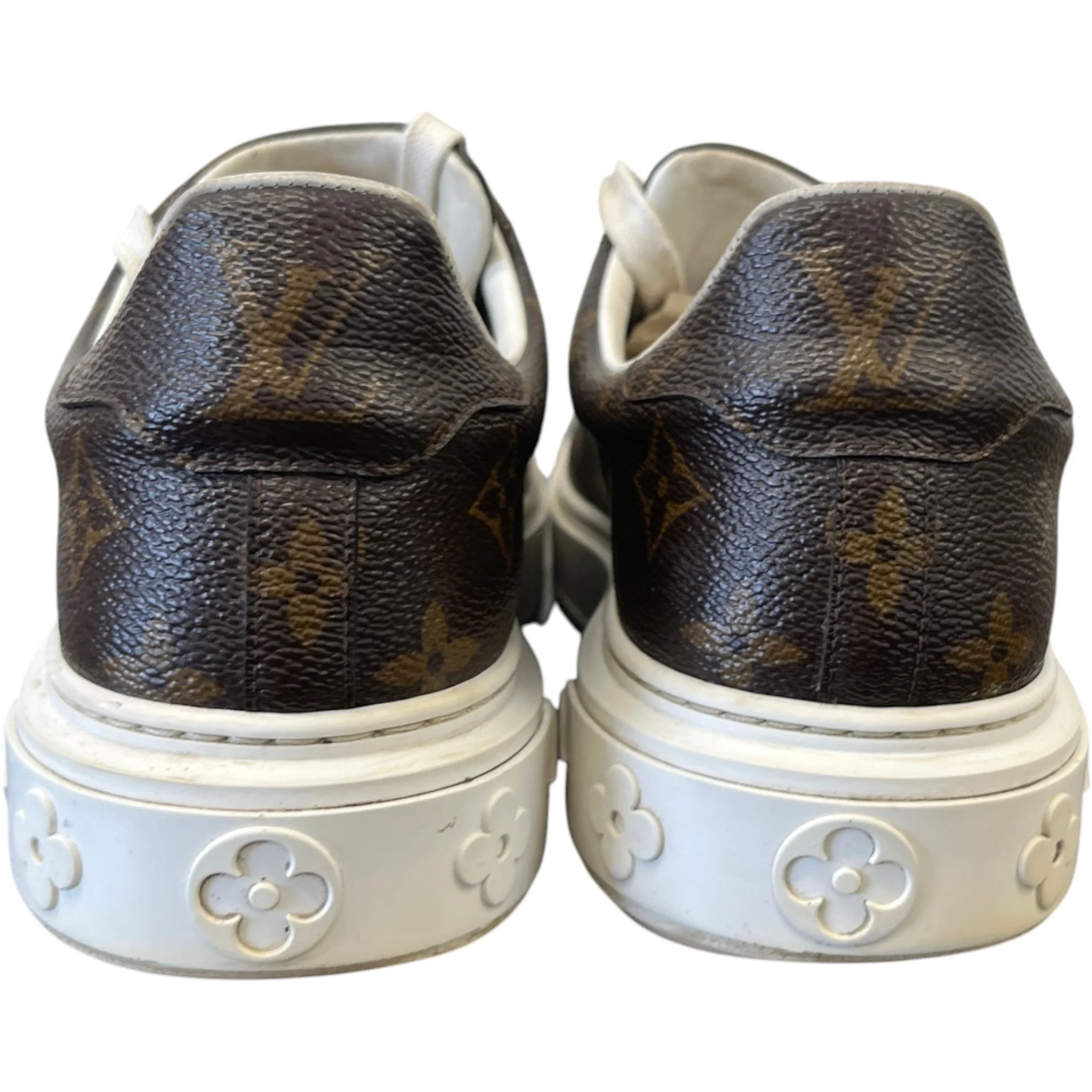Women's Monogram Time Out Low Trainers Brown Size EU 38 / UK 5 - Image 7