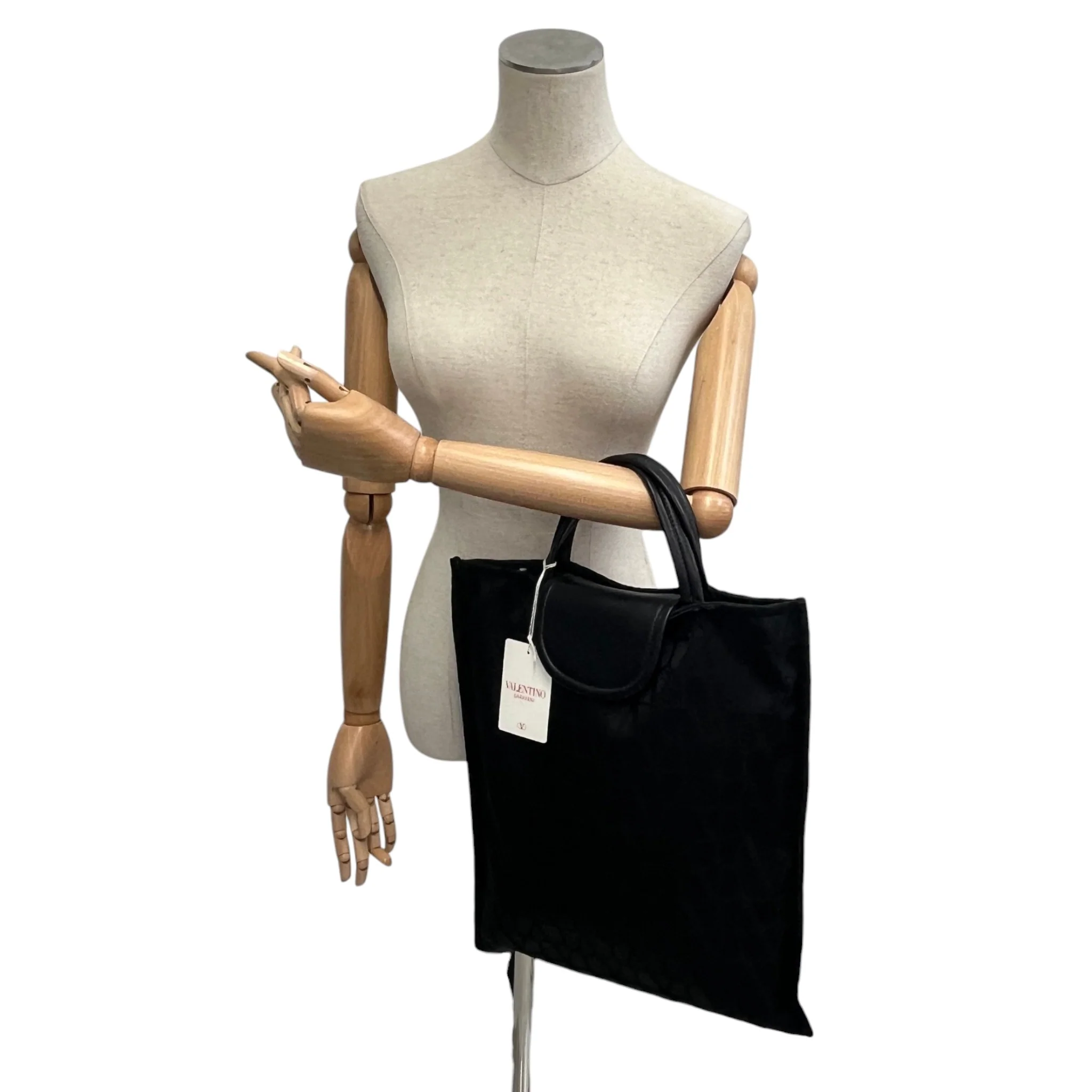 Women's Monogram Tote Bag Black - Image 2