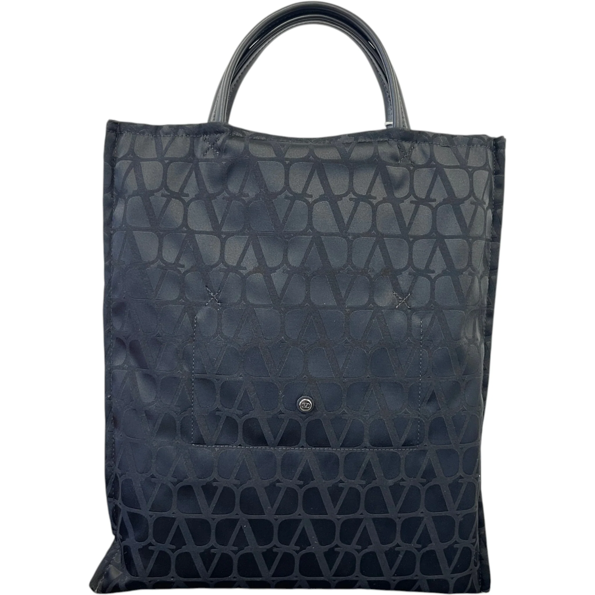 Women's Monogram Tote Bag Black - Image 3