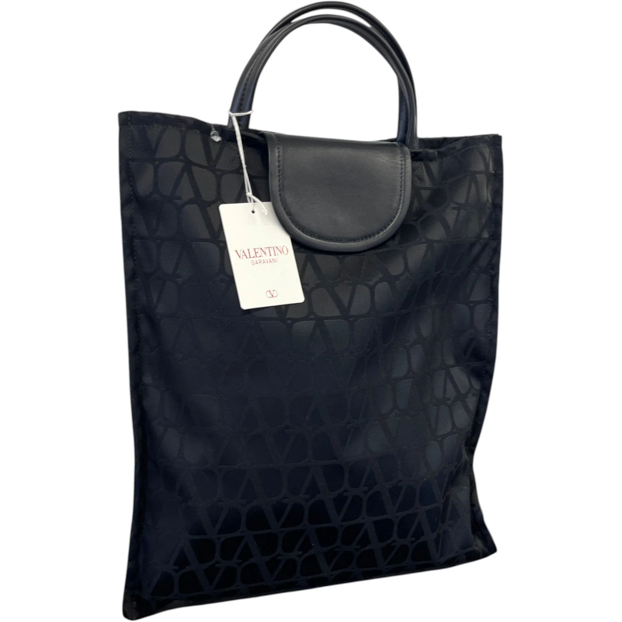 Women's Monogram Tote Bag Black - Image 4