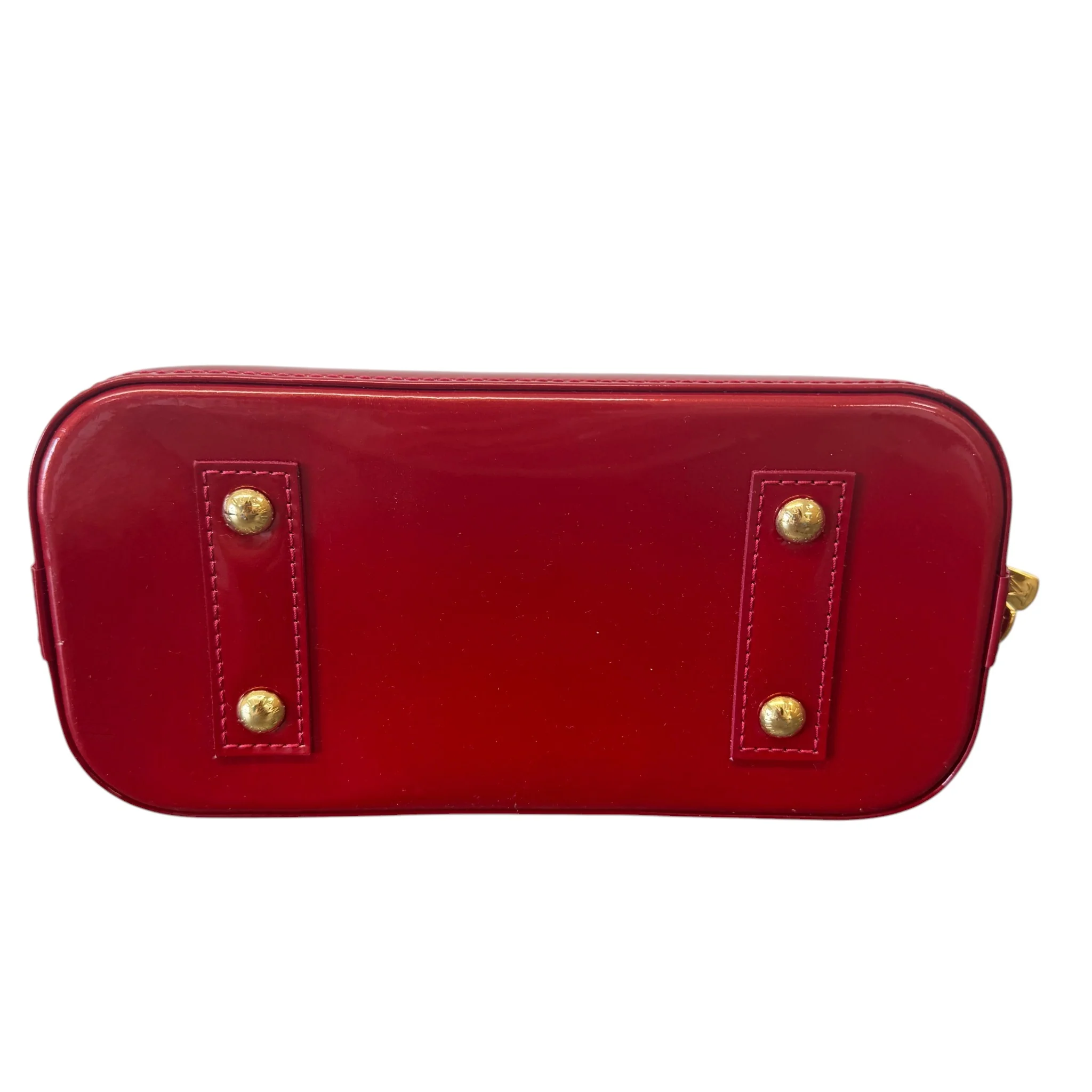 Women's Monogram Vernis Alma Bb Handbag Red - Image 8