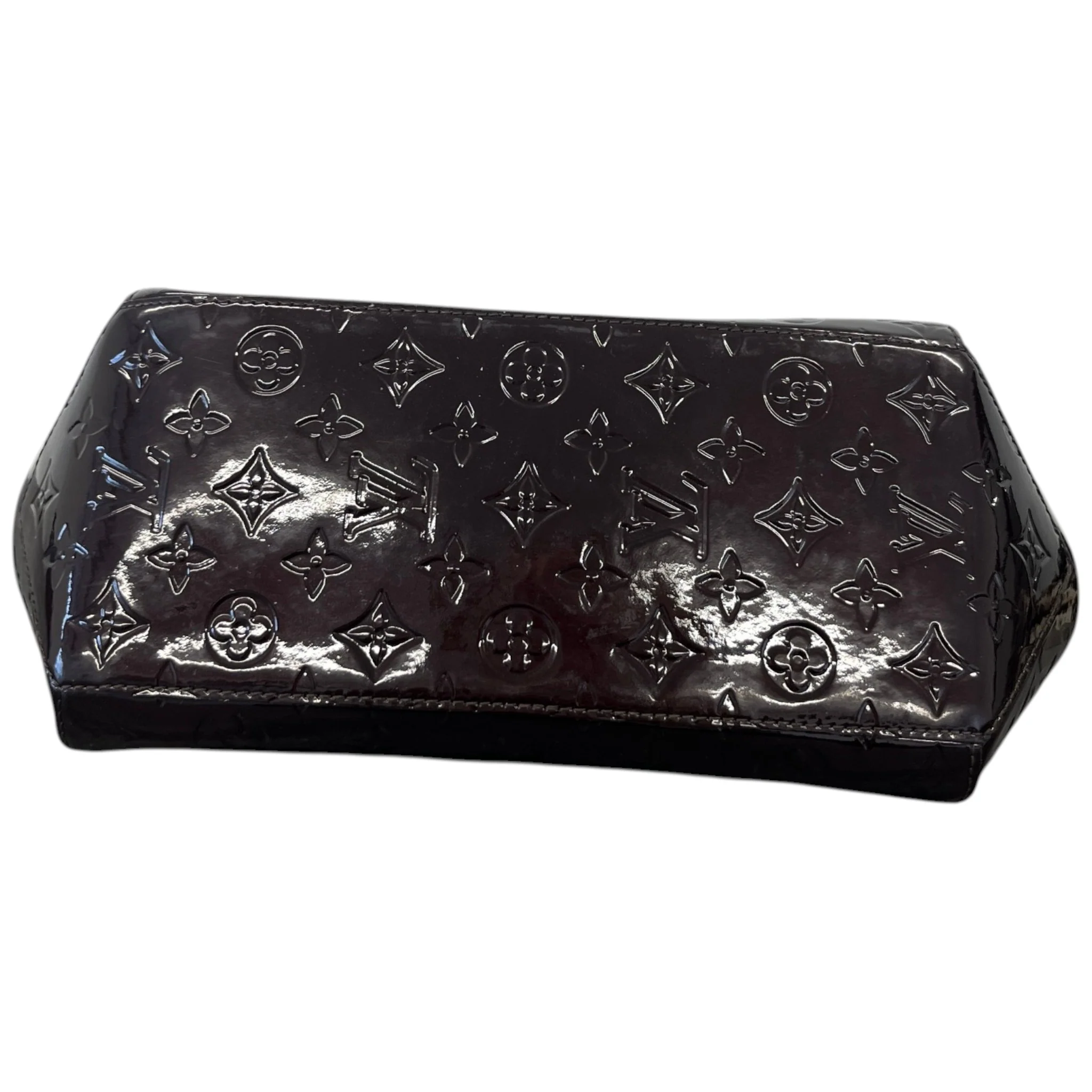 Women's Monogram Vernis Sherwood Pm Bag Burgundy - Image 10