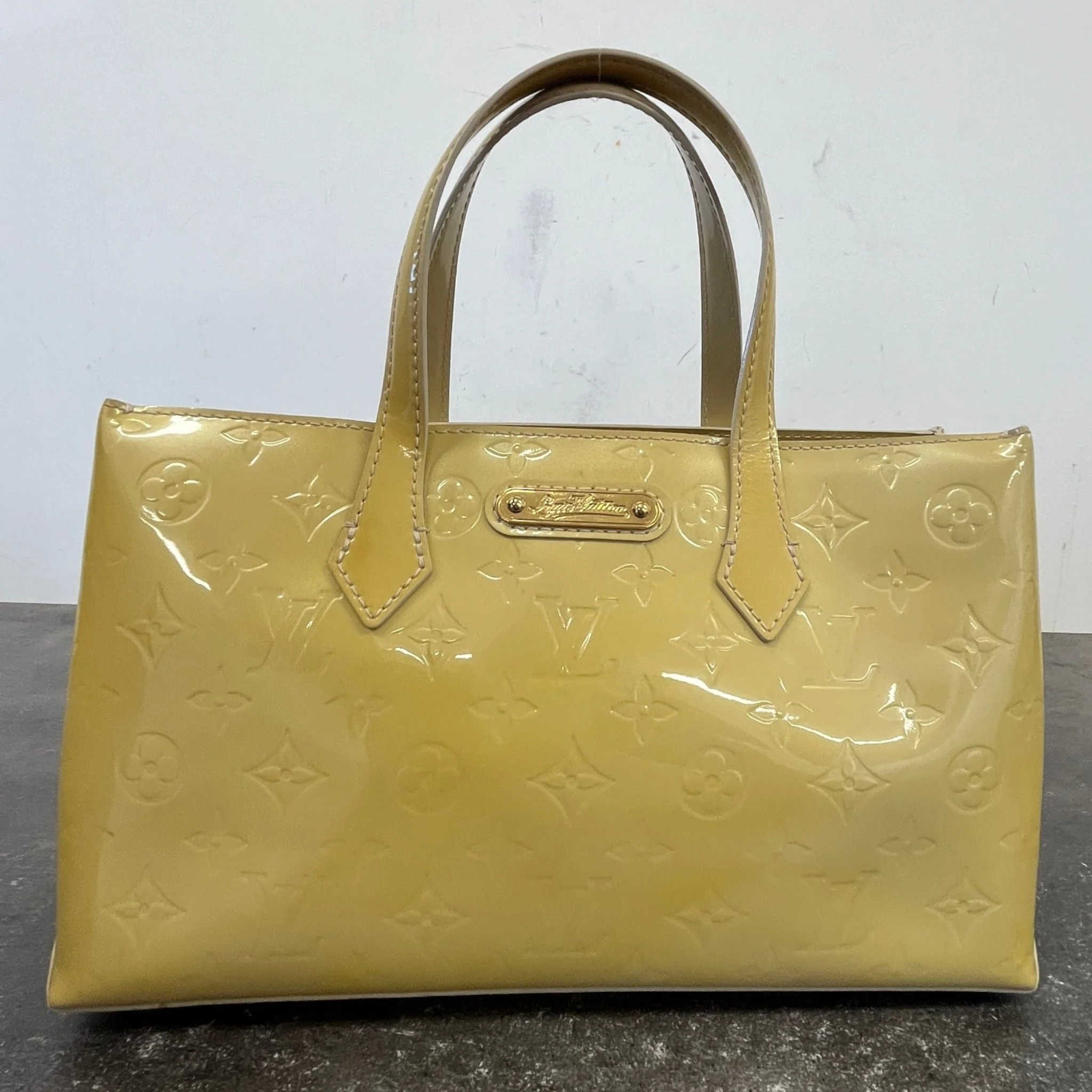 Women's Monogram Vernis Wilshire Pm Bag Yellow - Image 13