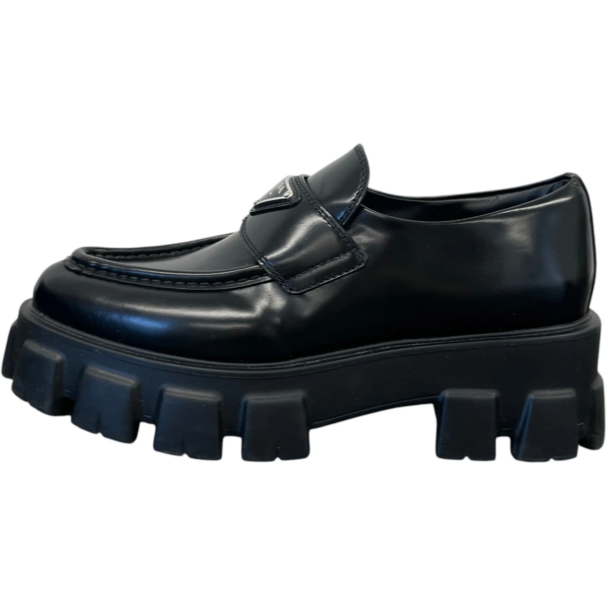Women's Monolith Brushed Loafers Black Size EU 37 / UK 4 - Image 5