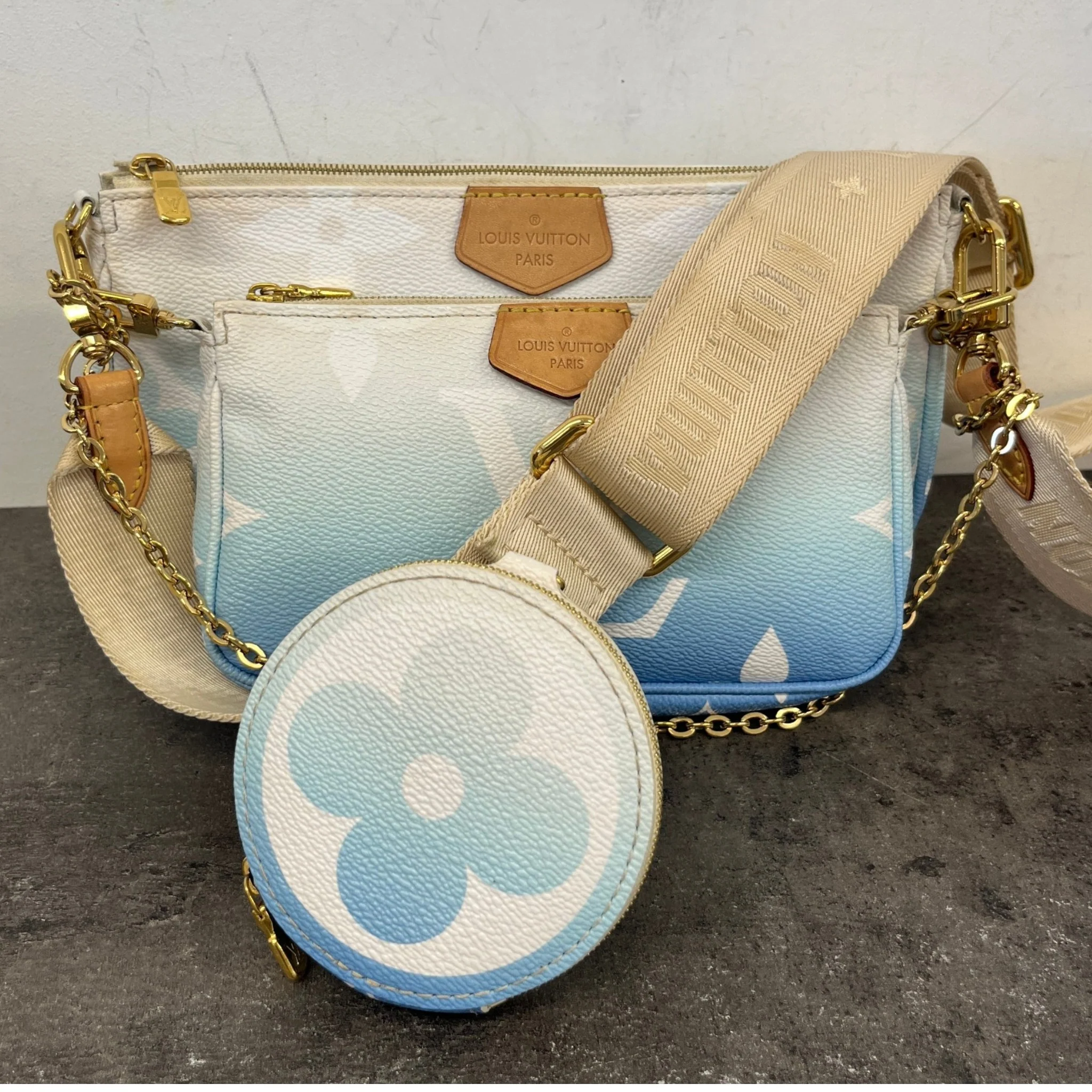 Women's Multi Pochette Accessoires Bag Blue - Image 13