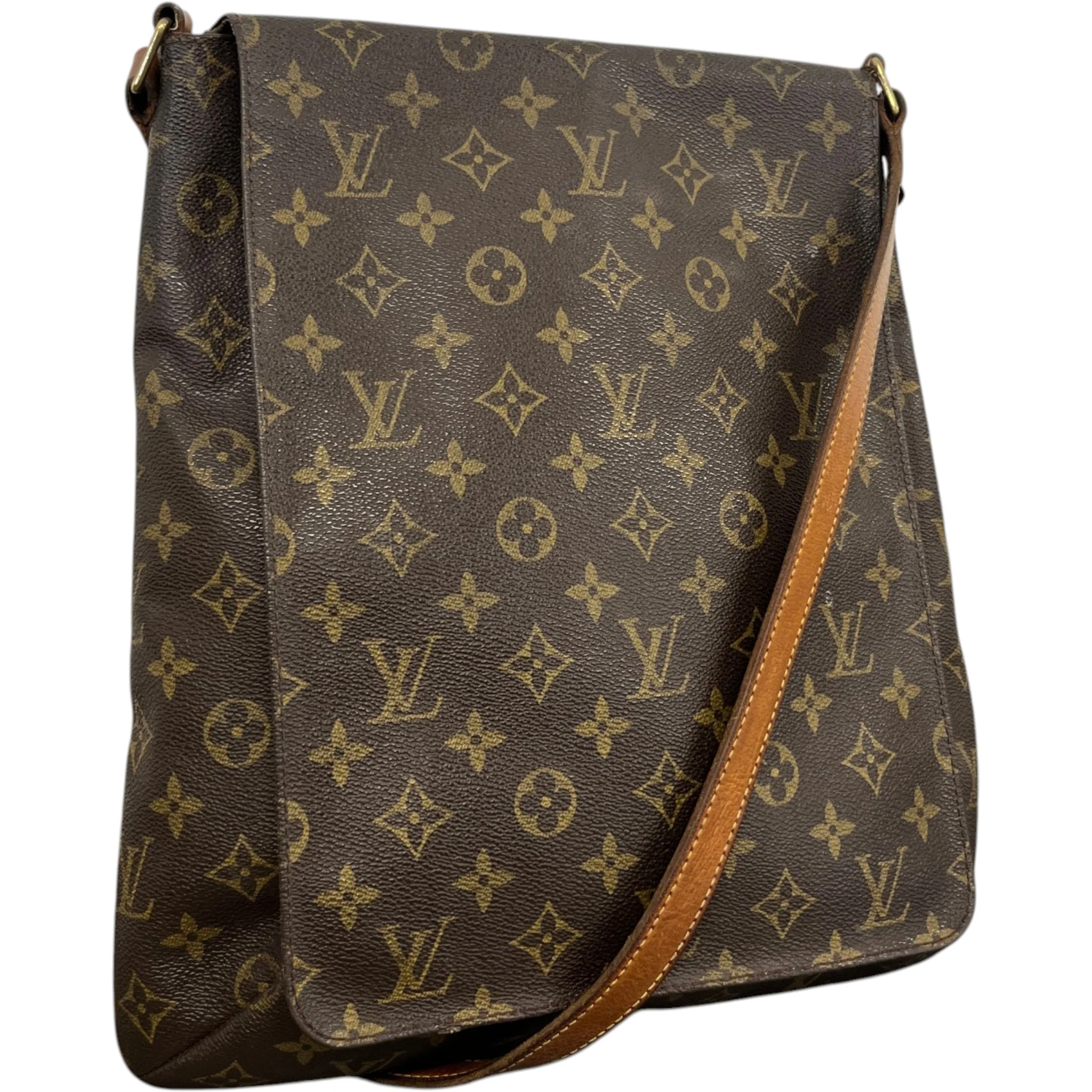 Women's Musette Messenger Bag Brown - Image 4