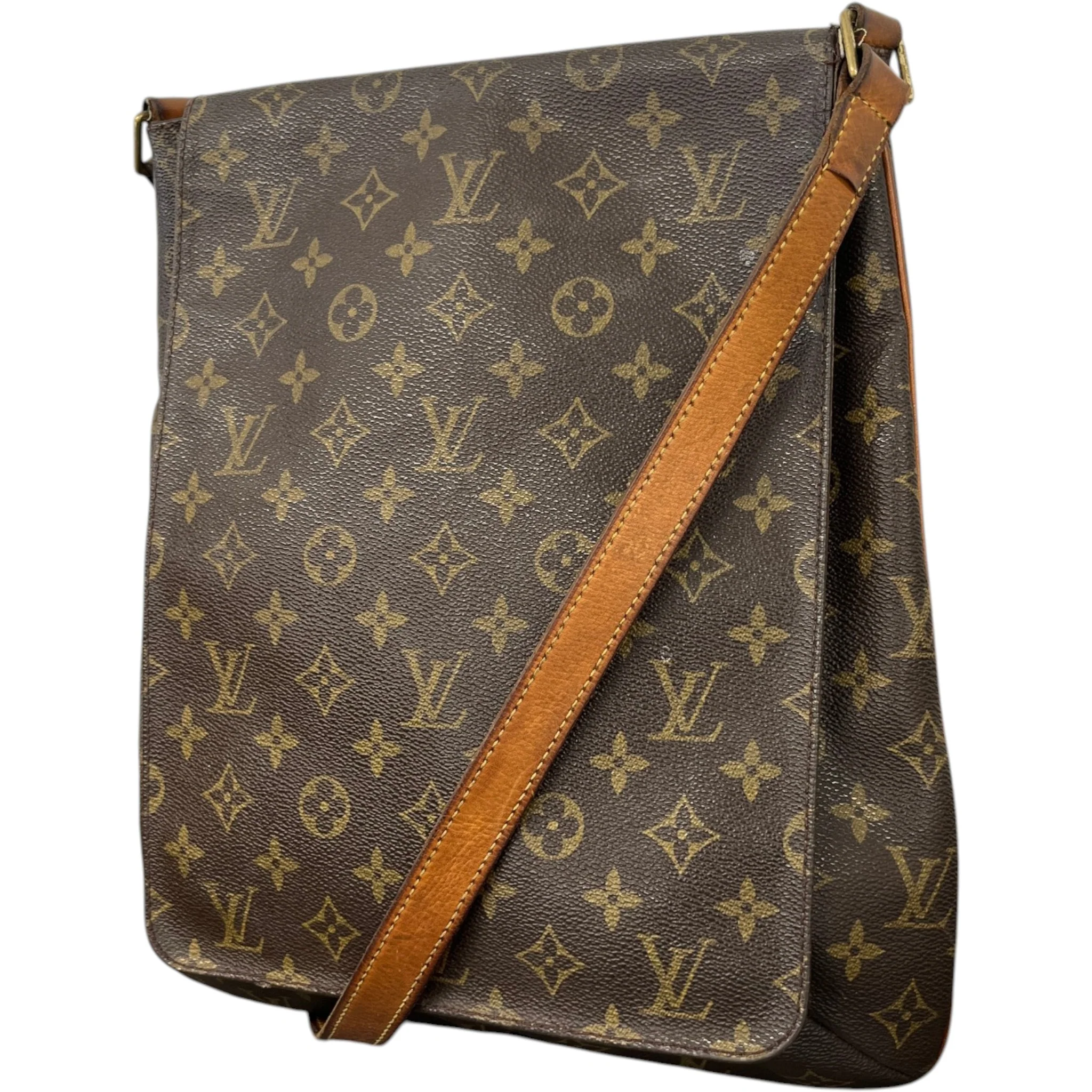 Women's Musette Messenger Bag Brown - Image 5
