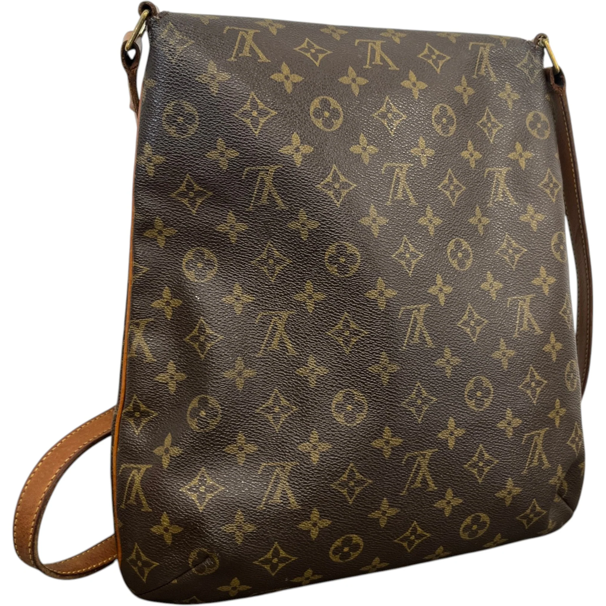 Women's Musette Messenger Bag Brown - Image 6