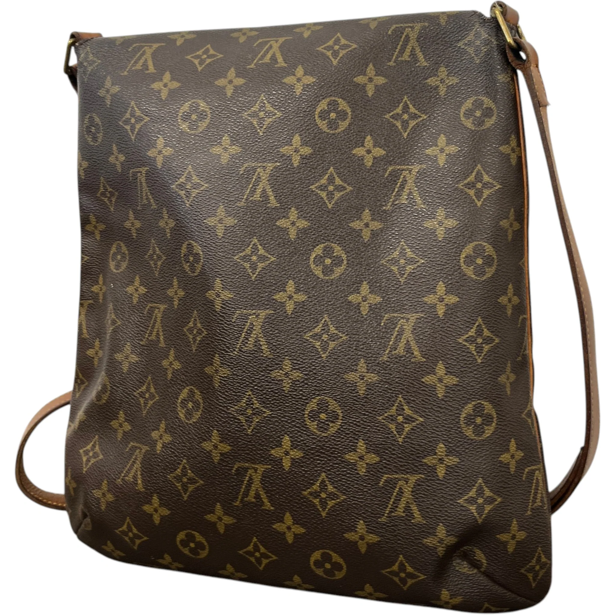 Women's Musette Messenger Bag Brown - Image 7