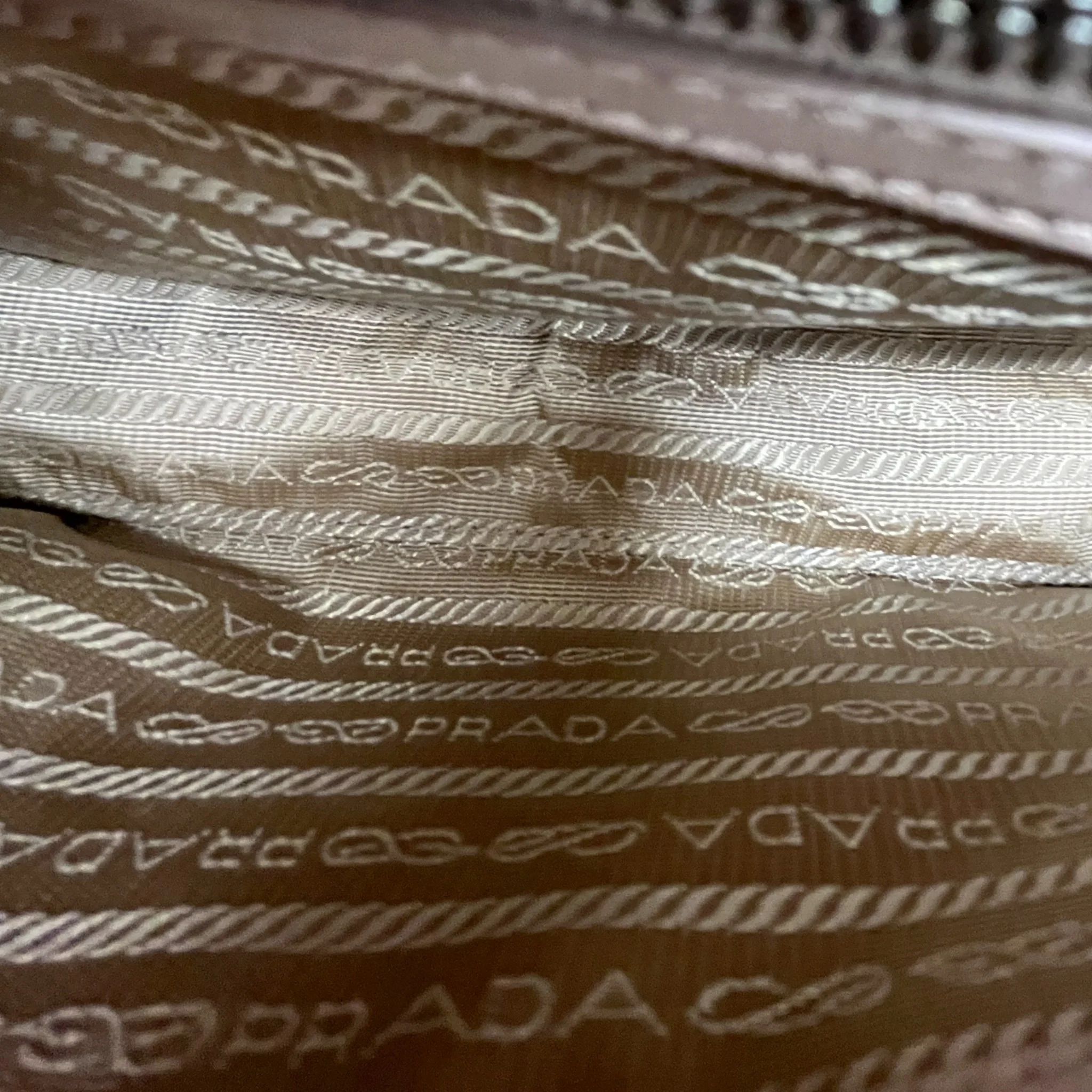 Women's Nappa Gaufre Bag Beige - Image 12