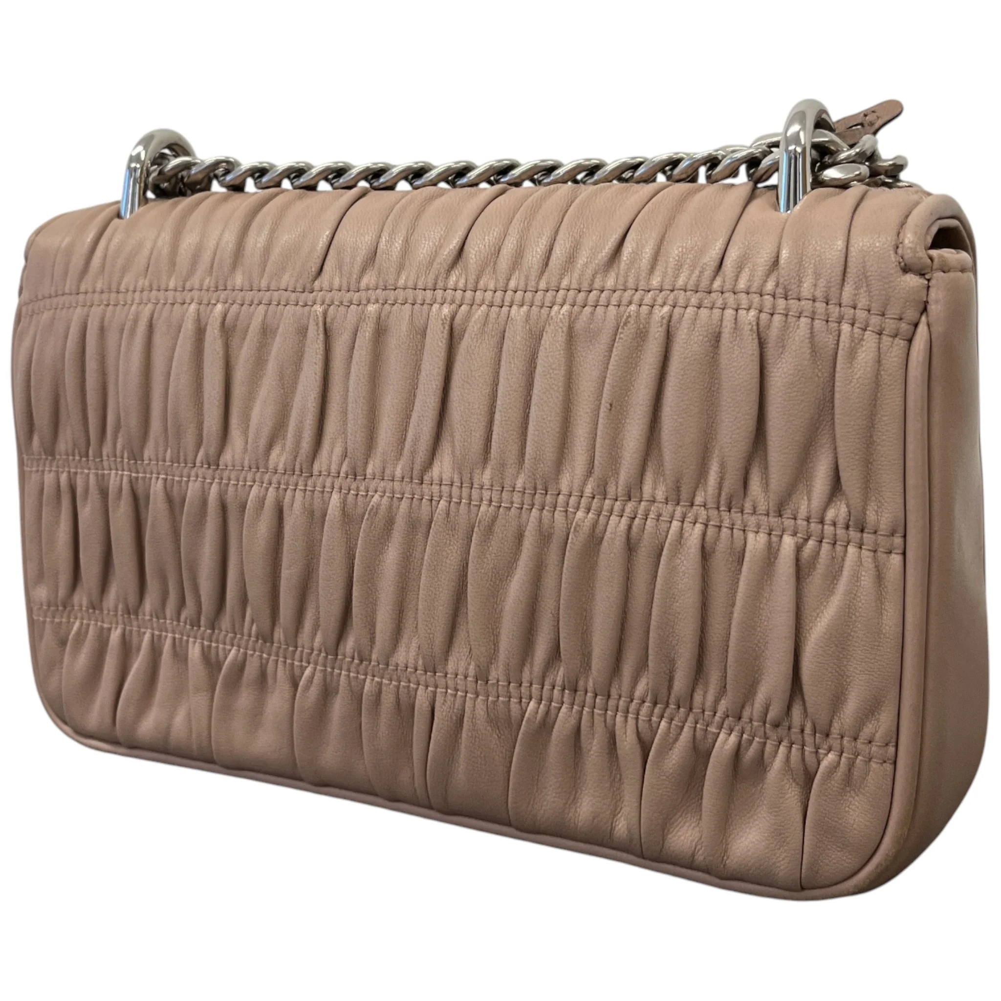 Women's Nappa Gaufre Bag Beige - Image 8
