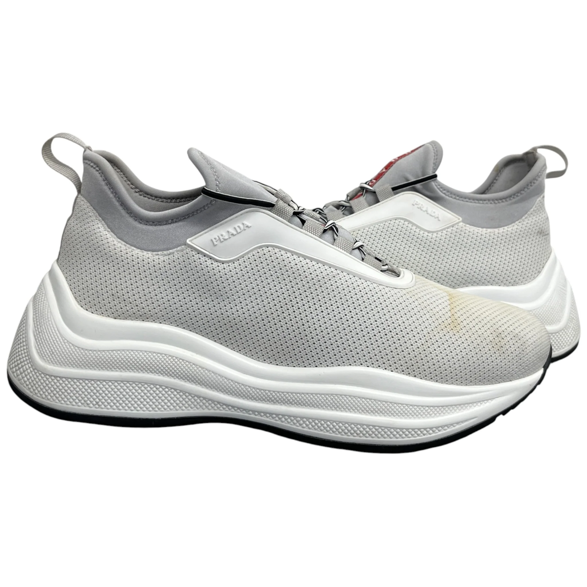 Women's Neoprene Logo Low Trainers White Size EU 38.5 / UK 5.5 - Image 3
