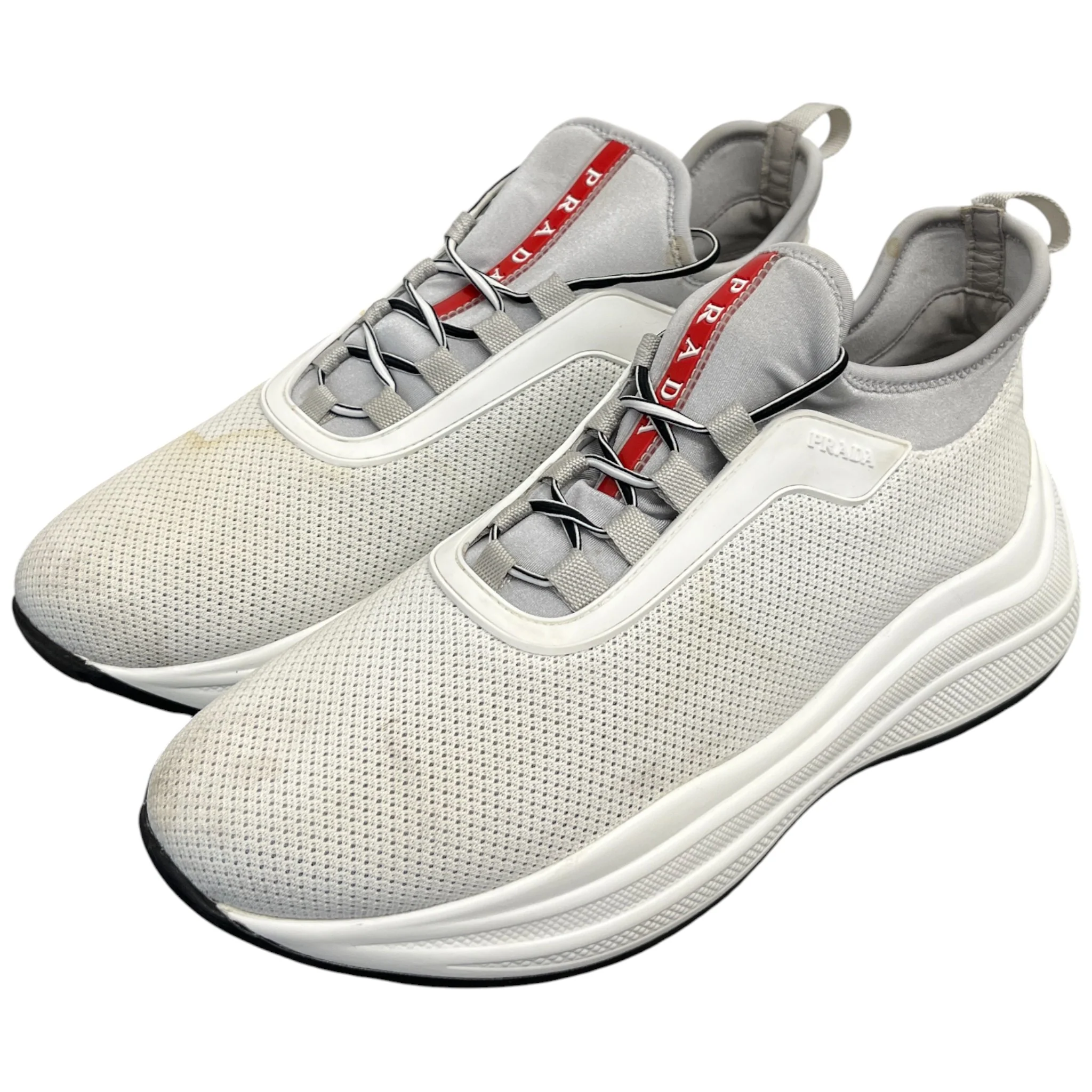 Women's Neoprene Logo Low Trainers White Size EU 38.5 / UK 5.5 - Image 9